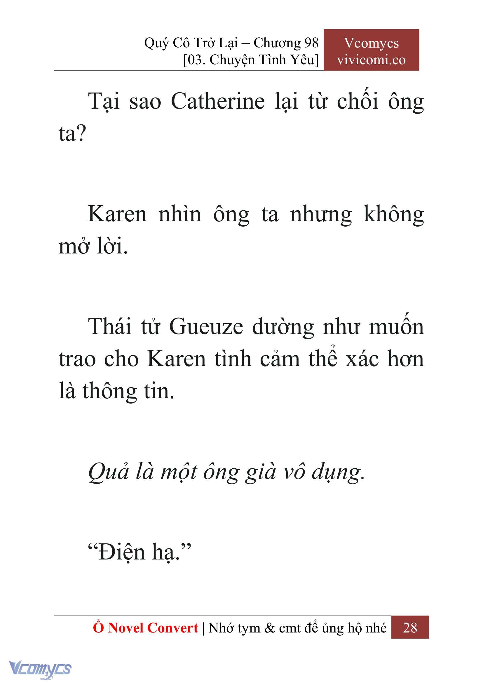 [Novel] Quý Cô Trở Lại Chapter 98 - Trang 31
