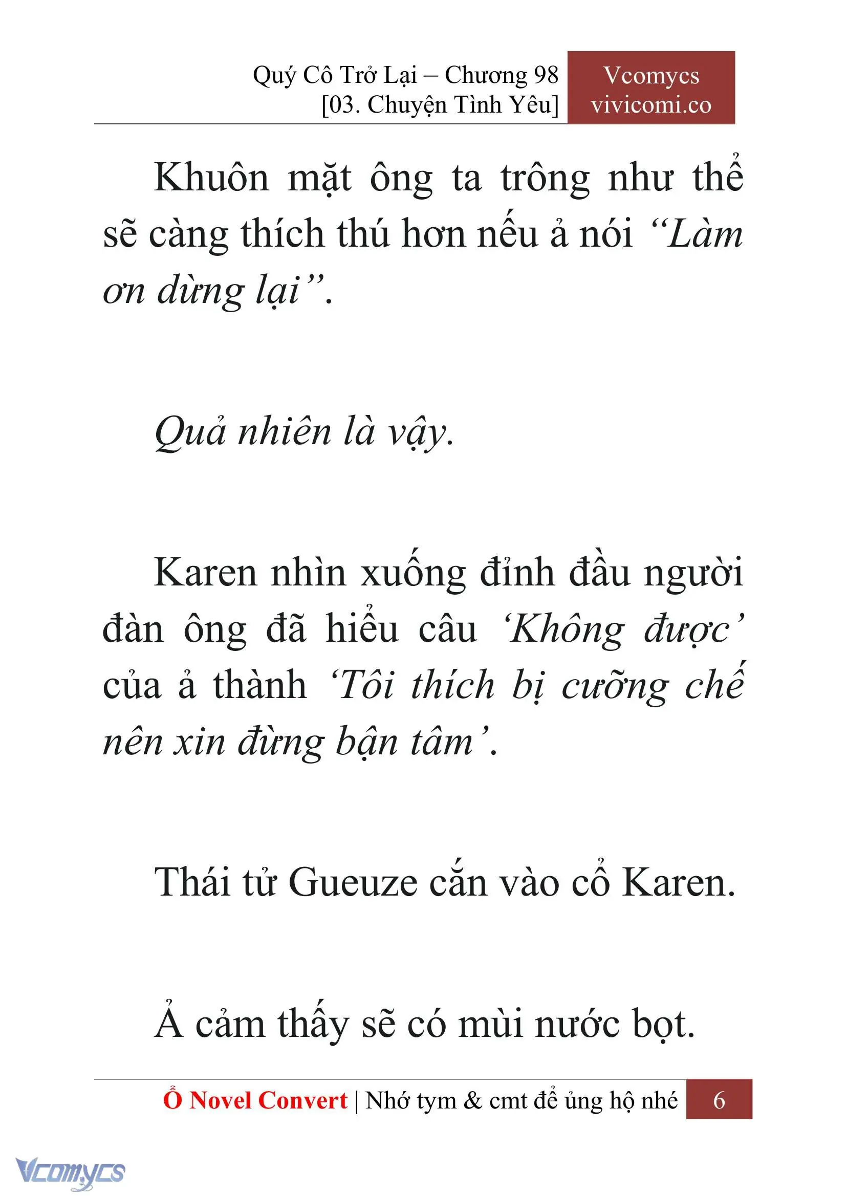 [Novel] Quý Cô Trở Lại Chapter 98 - Trang 9