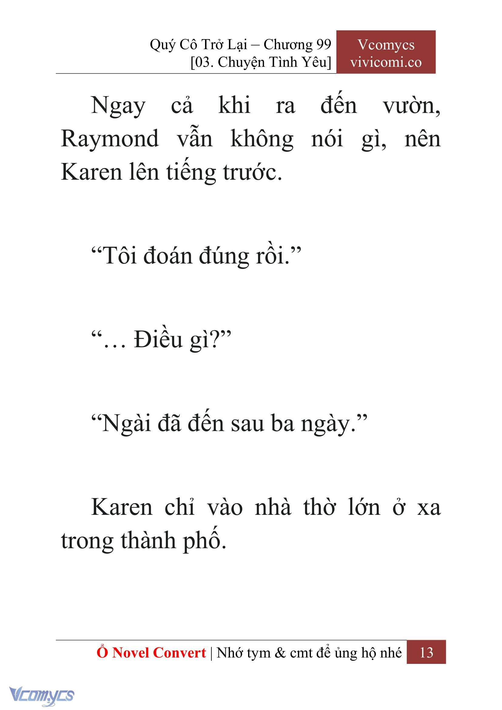 [Novel] Quý Cô Trở Lại Chapter 99 - Trang 16