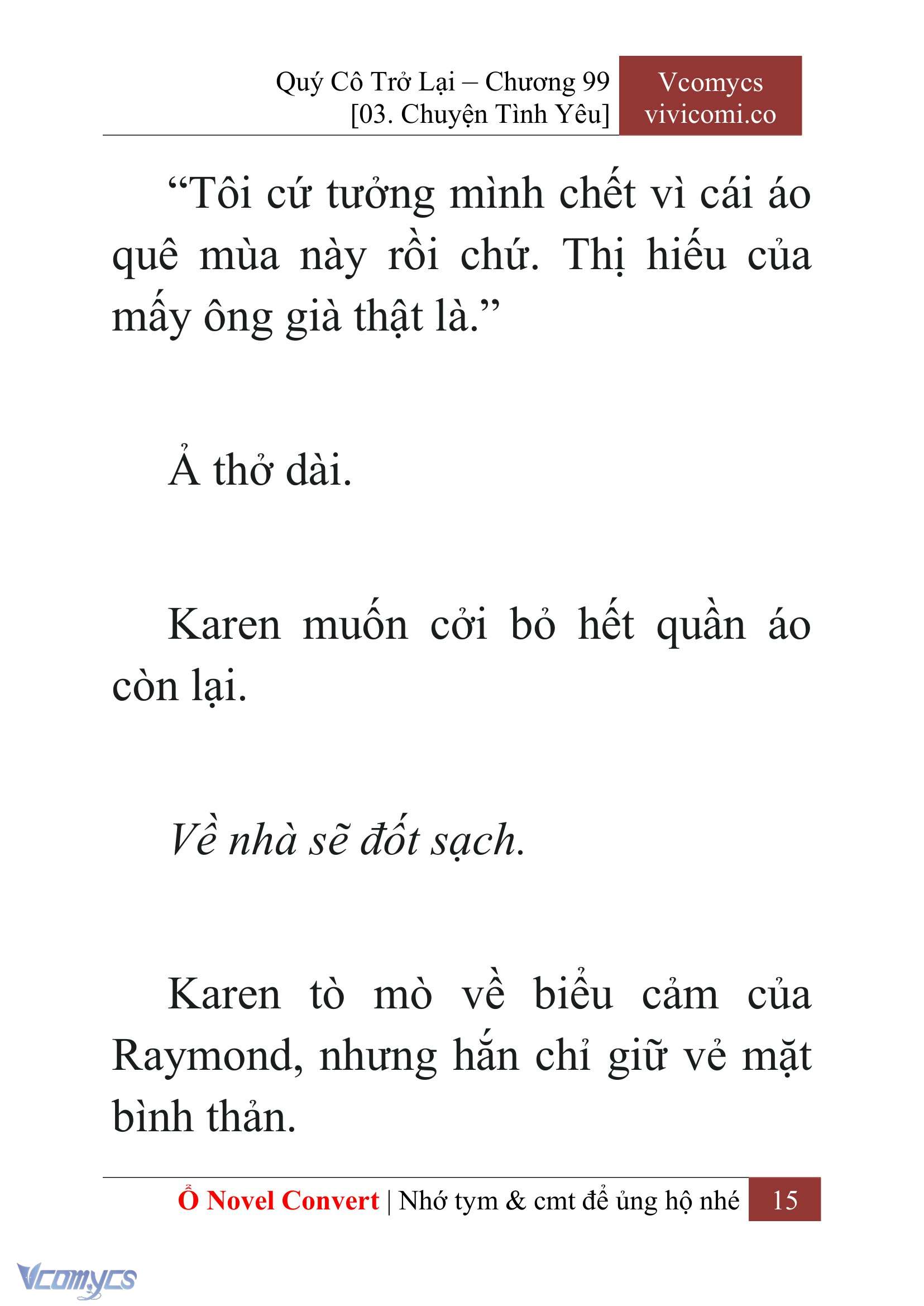 [Novel] Quý Cô Trở Lại Chapter 99 - Trang 18