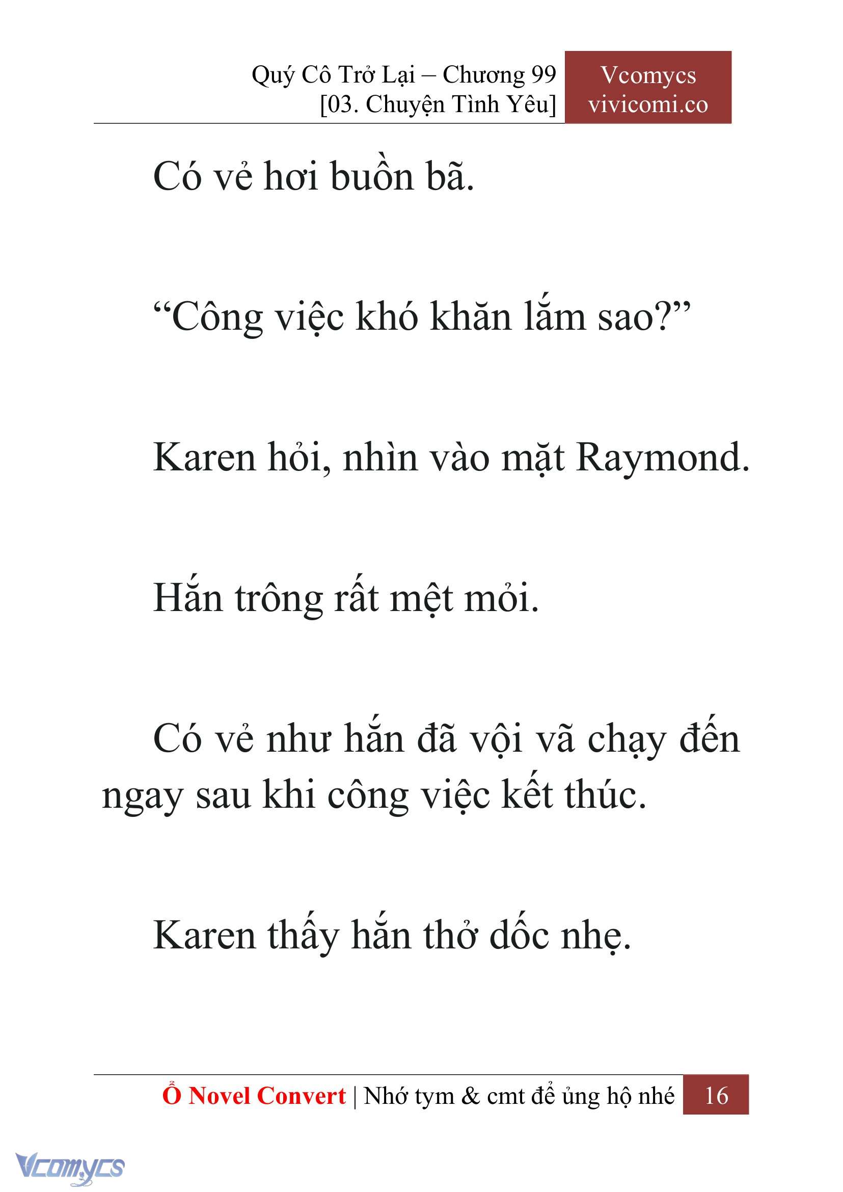 [Novel] Quý Cô Trở Lại Chapter 99 - Trang 19