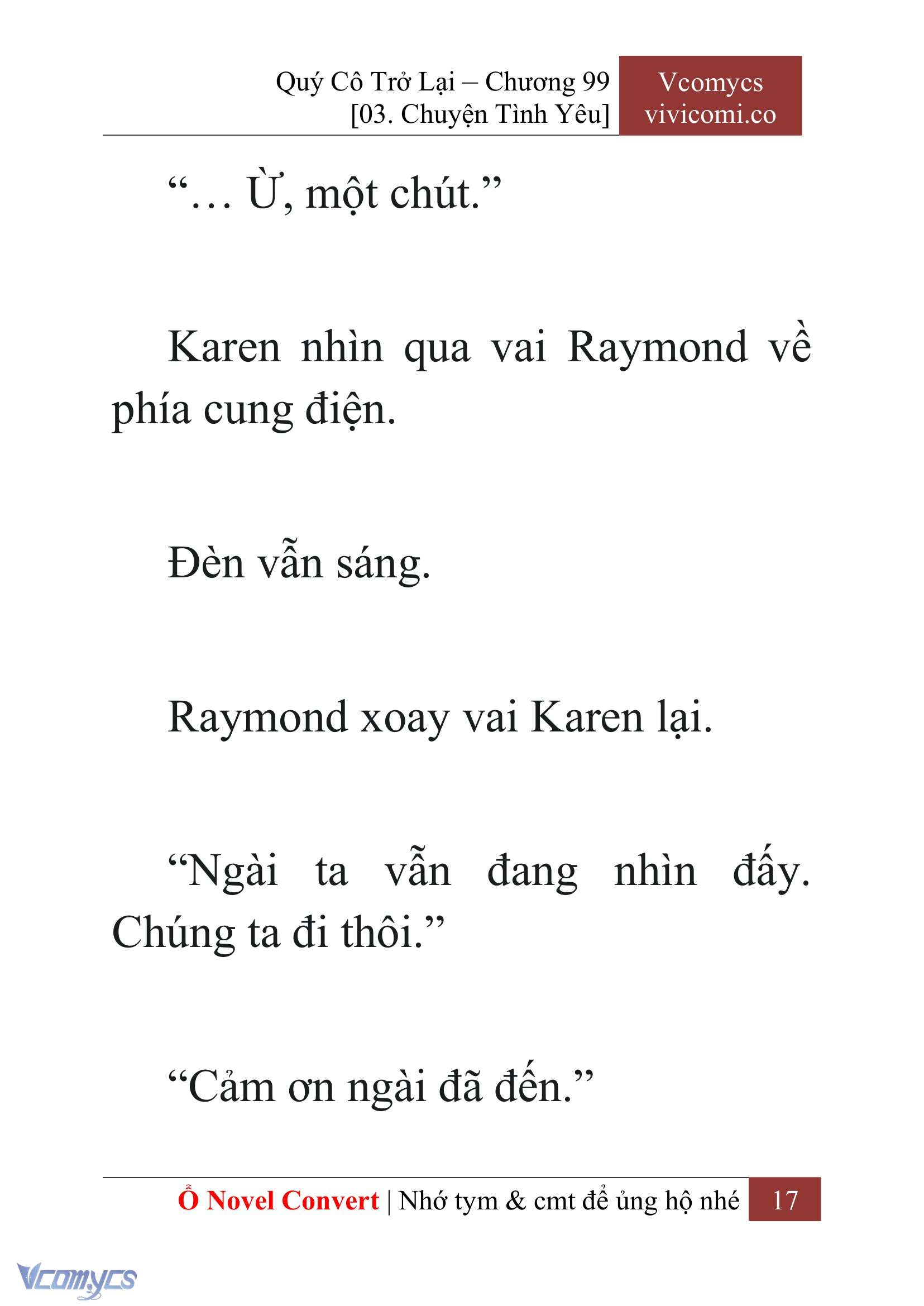 [Novel] Quý Cô Trở Lại Chapter 99 - Trang 20