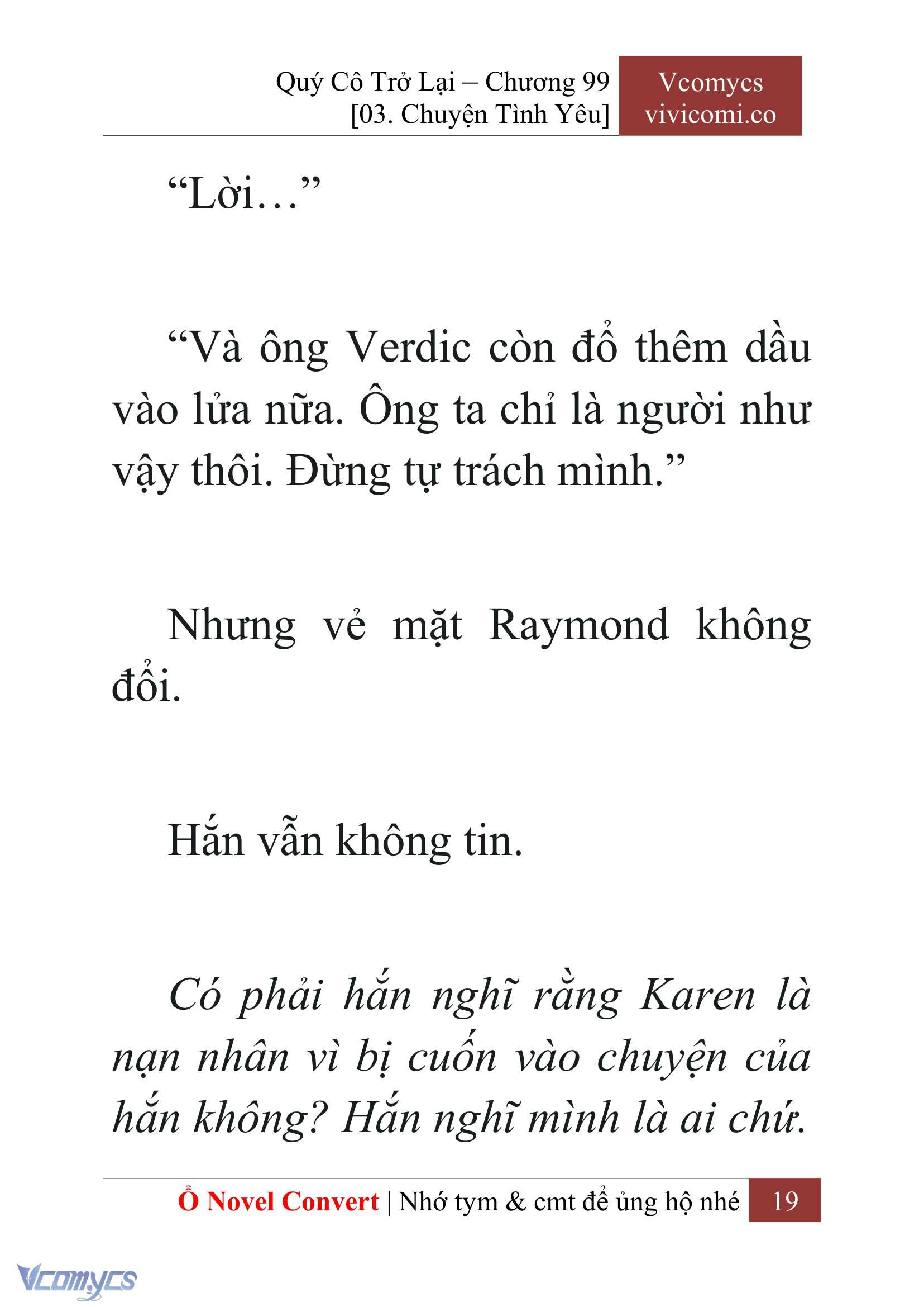 [Novel] Quý Cô Trở Lại Chapter 99 - Trang 22