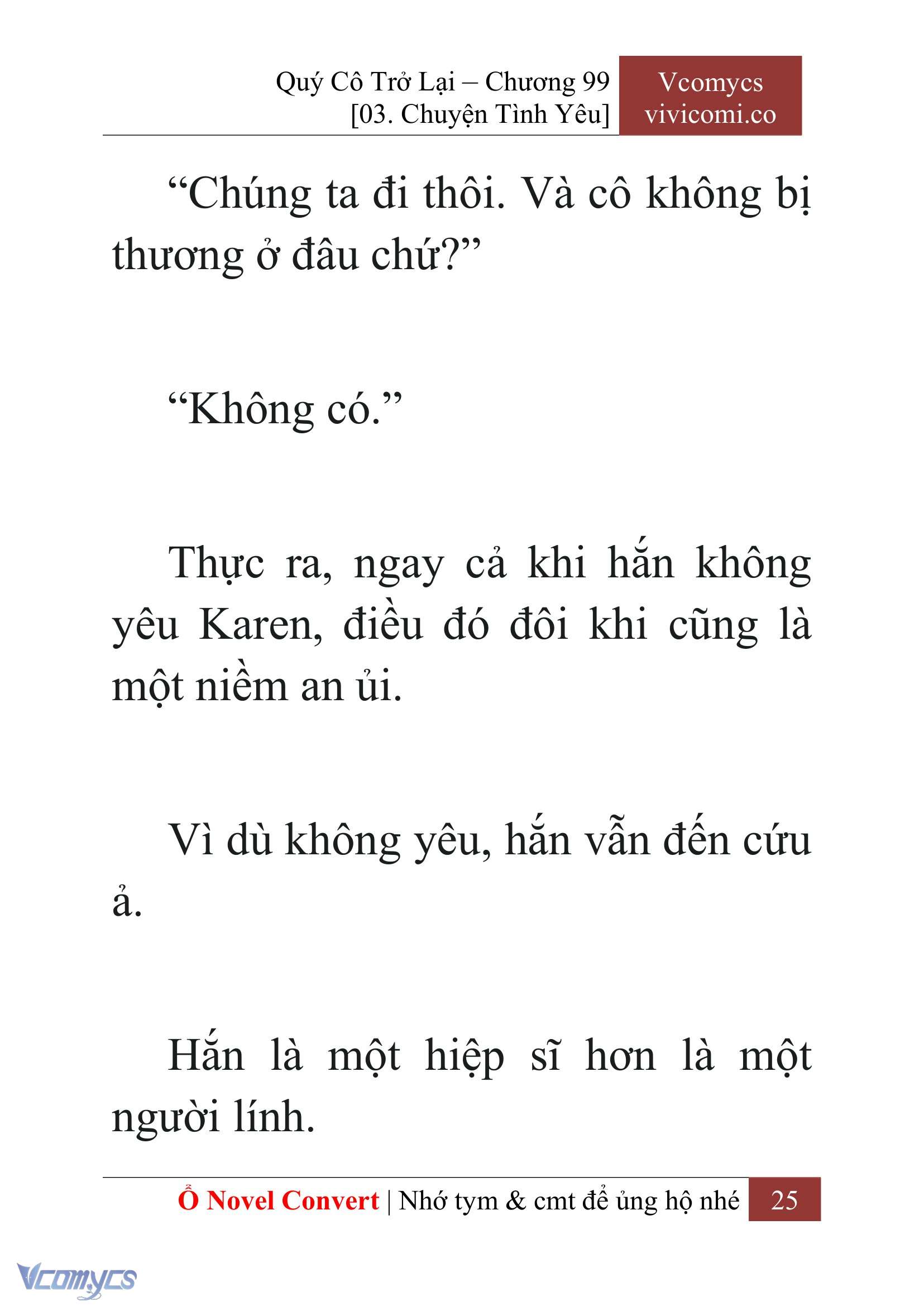 [Novel] Quý Cô Trở Lại Chapter 99 - Trang 28