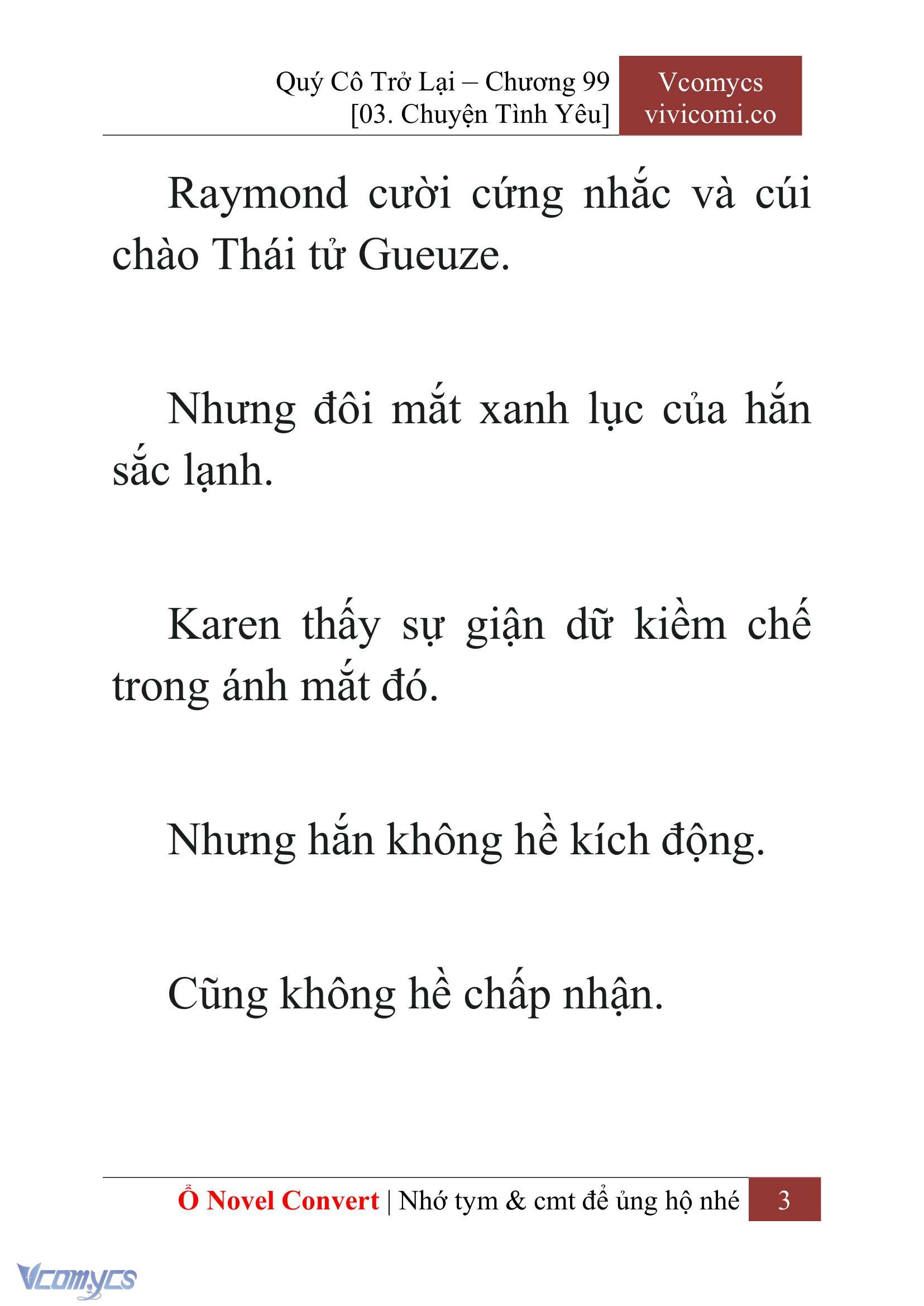 [Novel] Quý Cô Trở Lại Chapter 99 - Trang 6