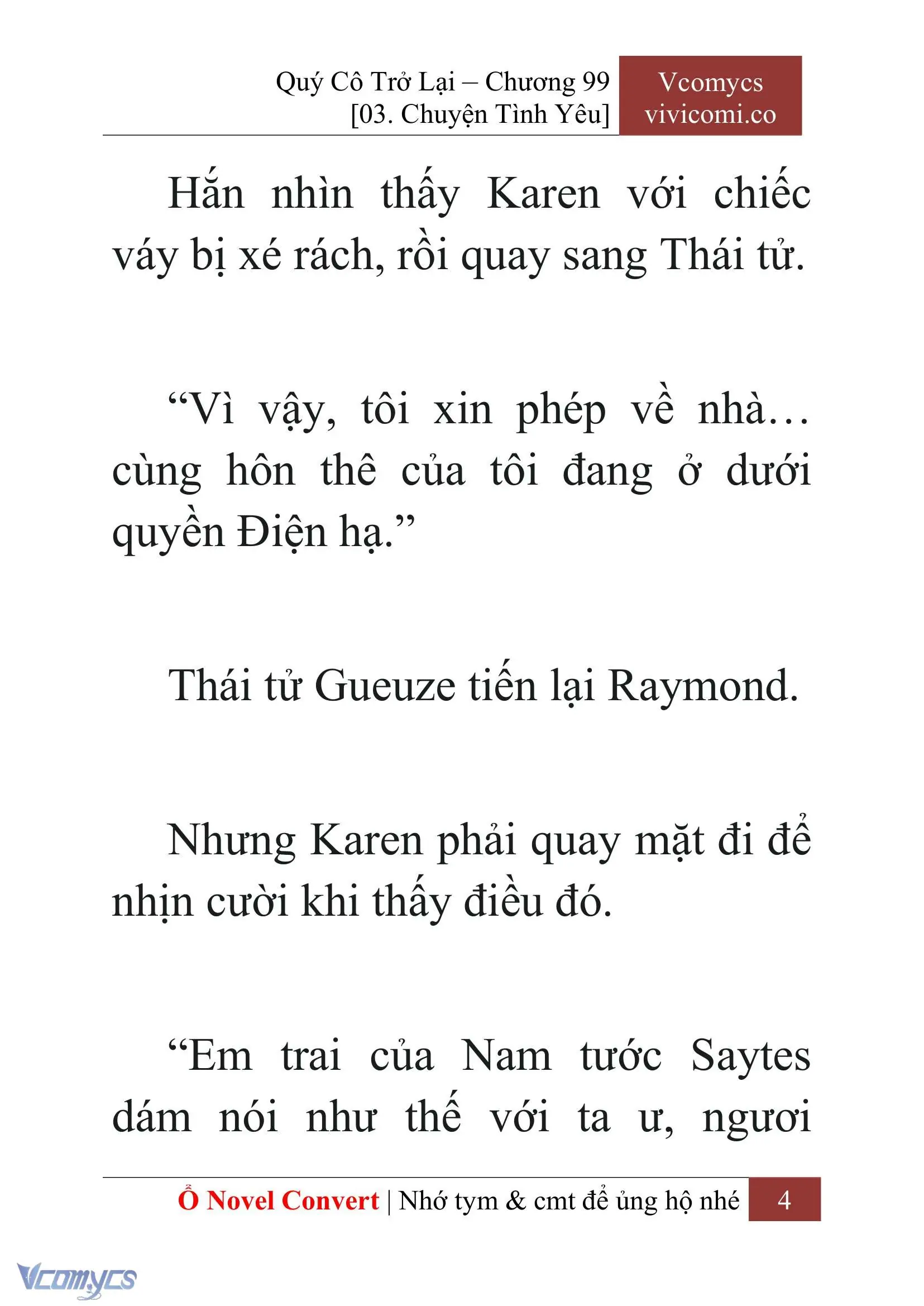 [Novel] Quý Cô Trở Lại Chapter 99 - Trang 7