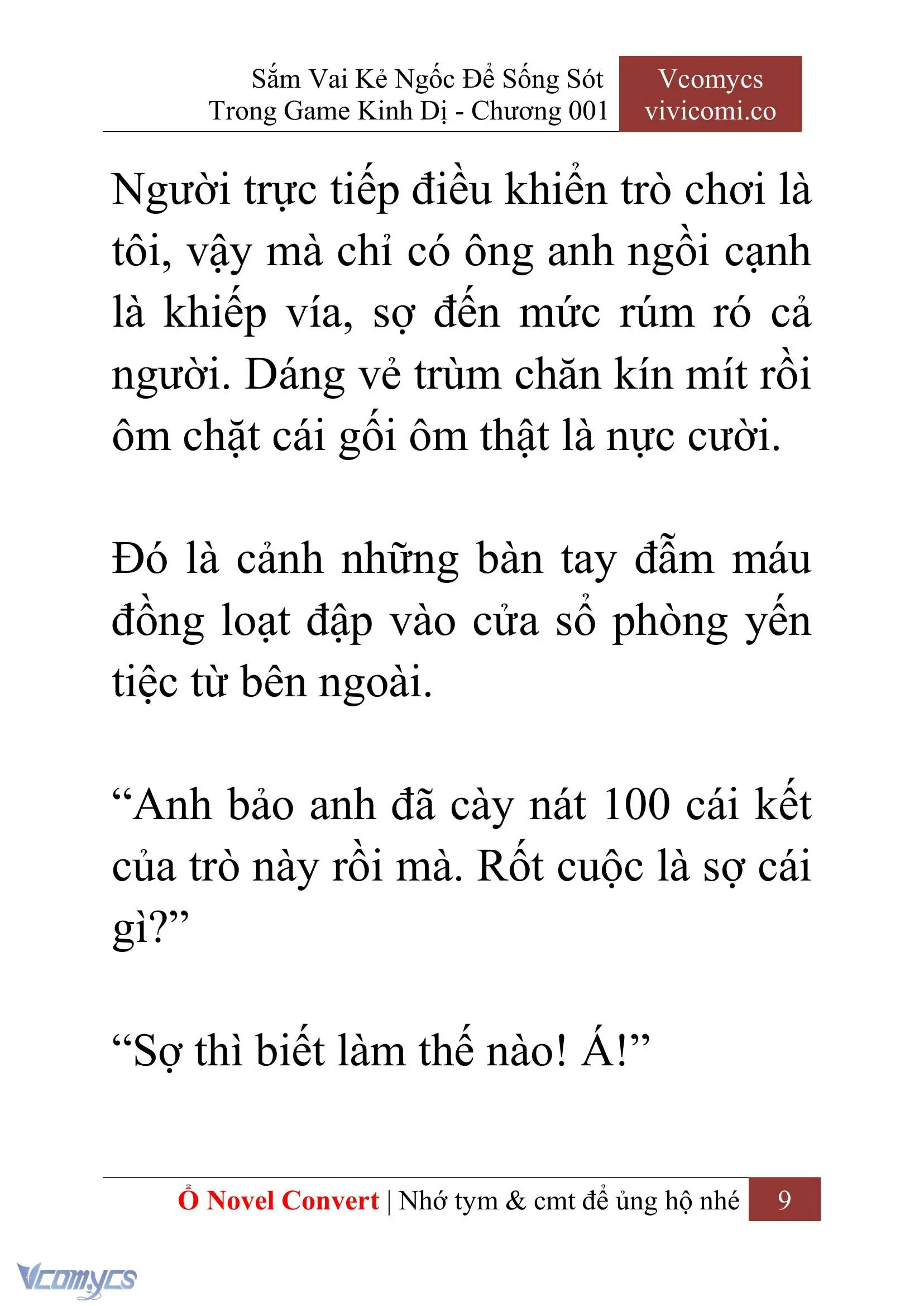 [Novel] Sắm Vai Kẻ Ngốc Để Sống Sót Trong Game Kinh Dị Chapter 1 - Trang 13