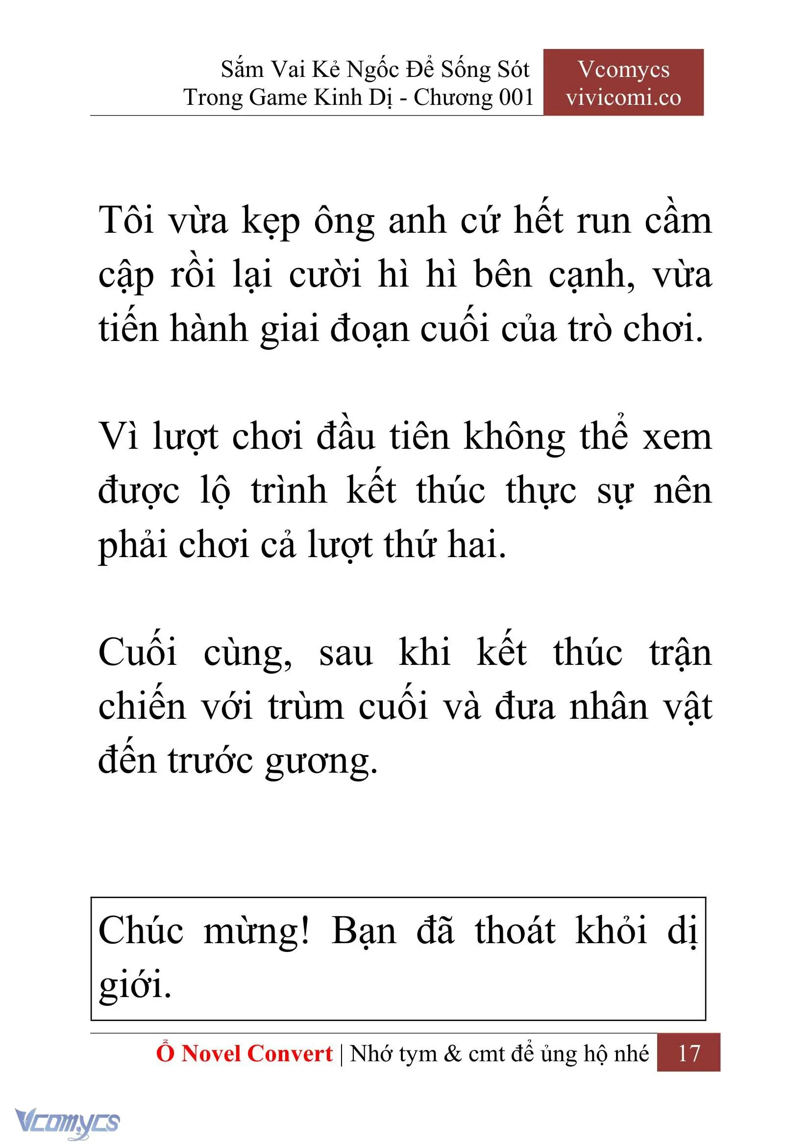 [Novel] Sắm Vai Kẻ Ngốc Để Sống Sót Trong Game Kinh Dị Chapter 1 - Trang 21