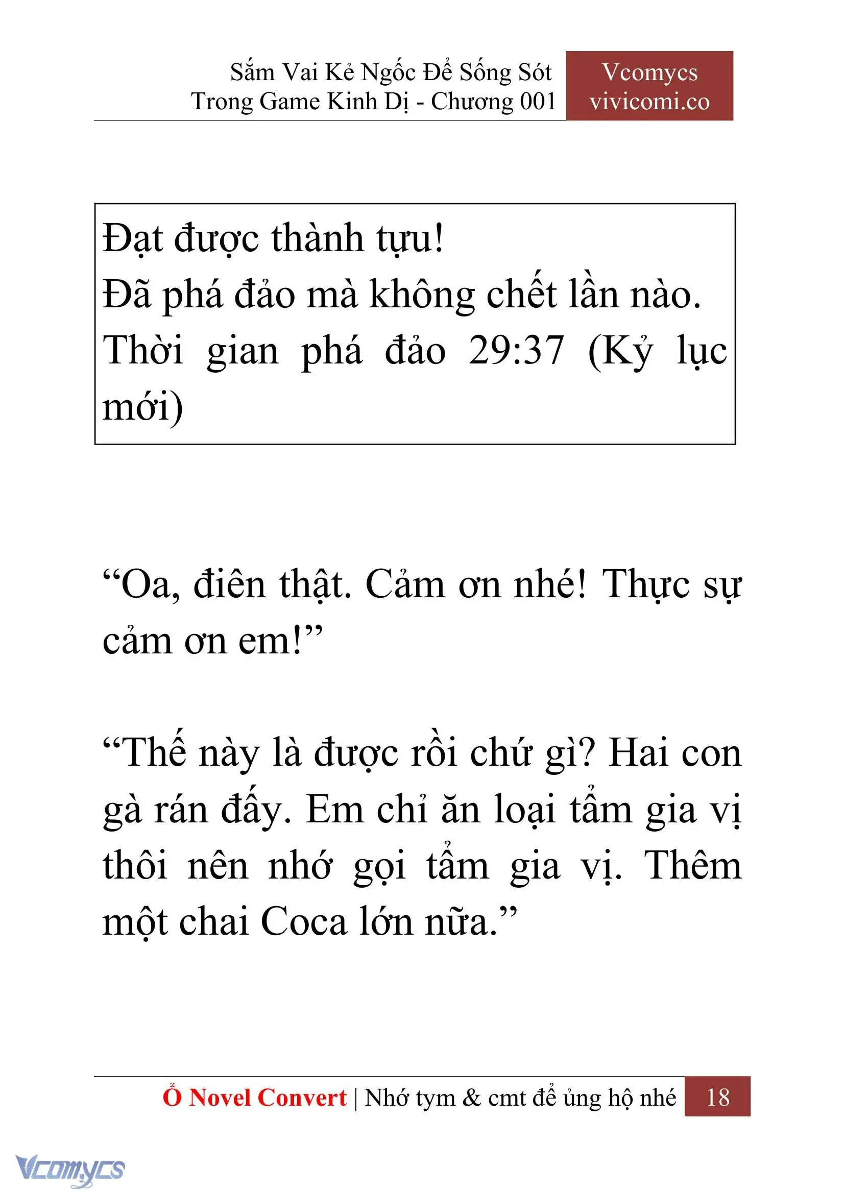 [Novel] Sắm Vai Kẻ Ngốc Để Sống Sót Trong Game Kinh Dị Chapter 1 - Trang 22