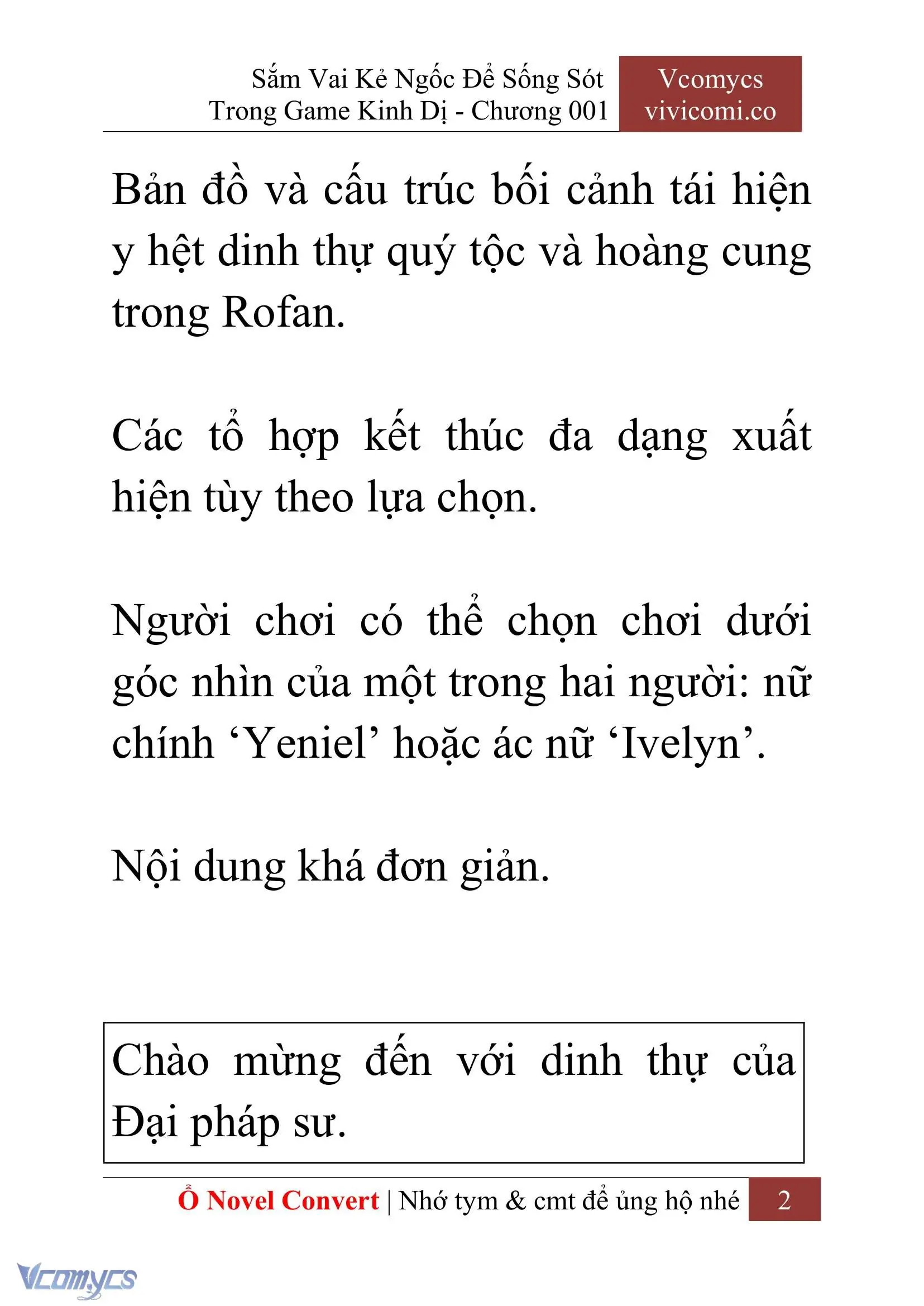 [Novel] Sắm Vai Kẻ Ngốc Để Sống Sót Trong Game Kinh Dị Chapter 1 - Trang 6