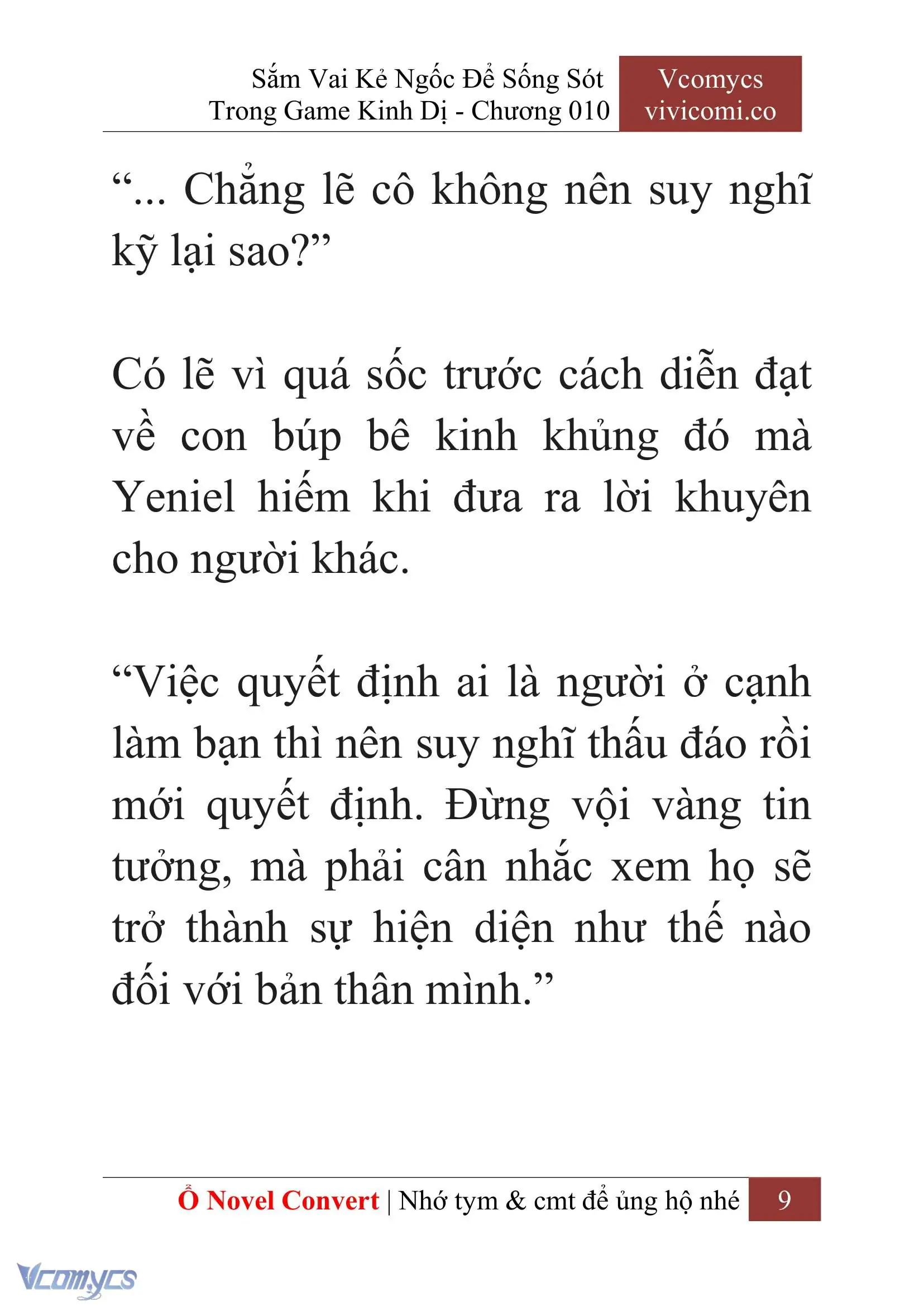 [Novel] Sắm Vai Kẻ Ngốc Để Sống Sót Trong Game Kinh Dị Chapter 10 - Trang 13