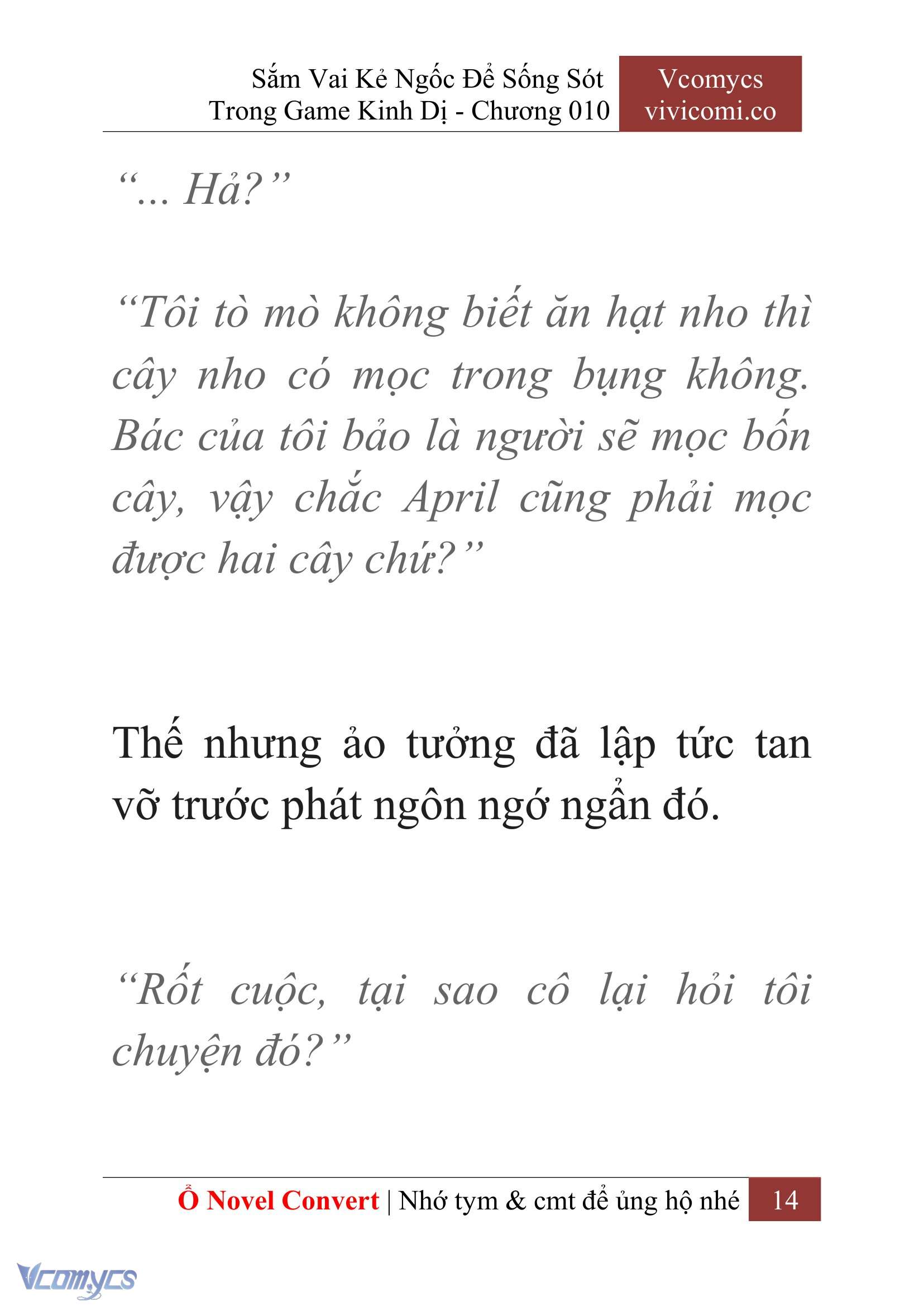 [Novel] Sắm Vai Kẻ Ngốc Để Sống Sót Trong Game Kinh Dị Chapter 10 - Trang 18