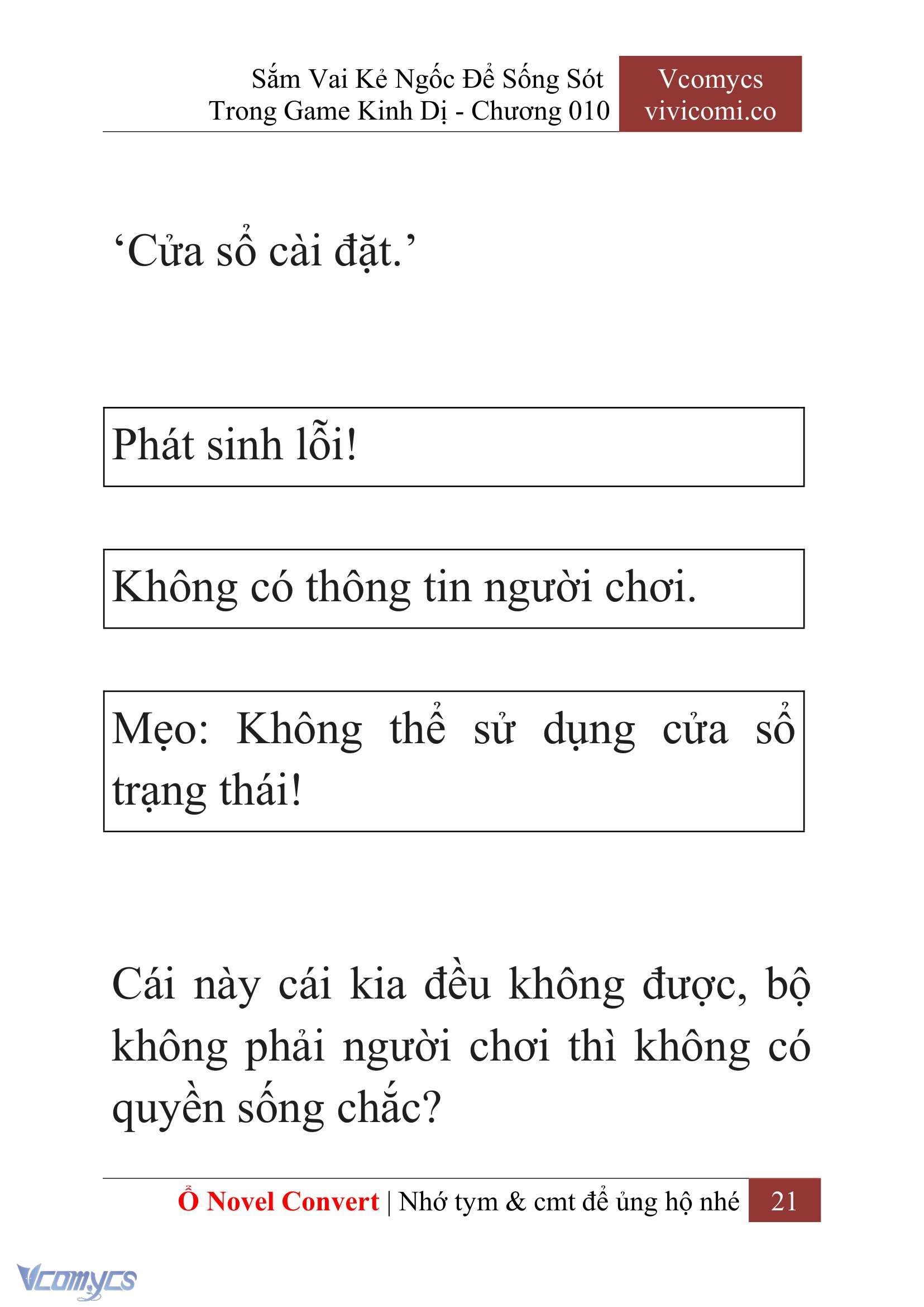 [Novel] Sắm Vai Kẻ Ngốc Để Sống Sót Trong Game Kinh Dị Chapter 10 - Trang 25