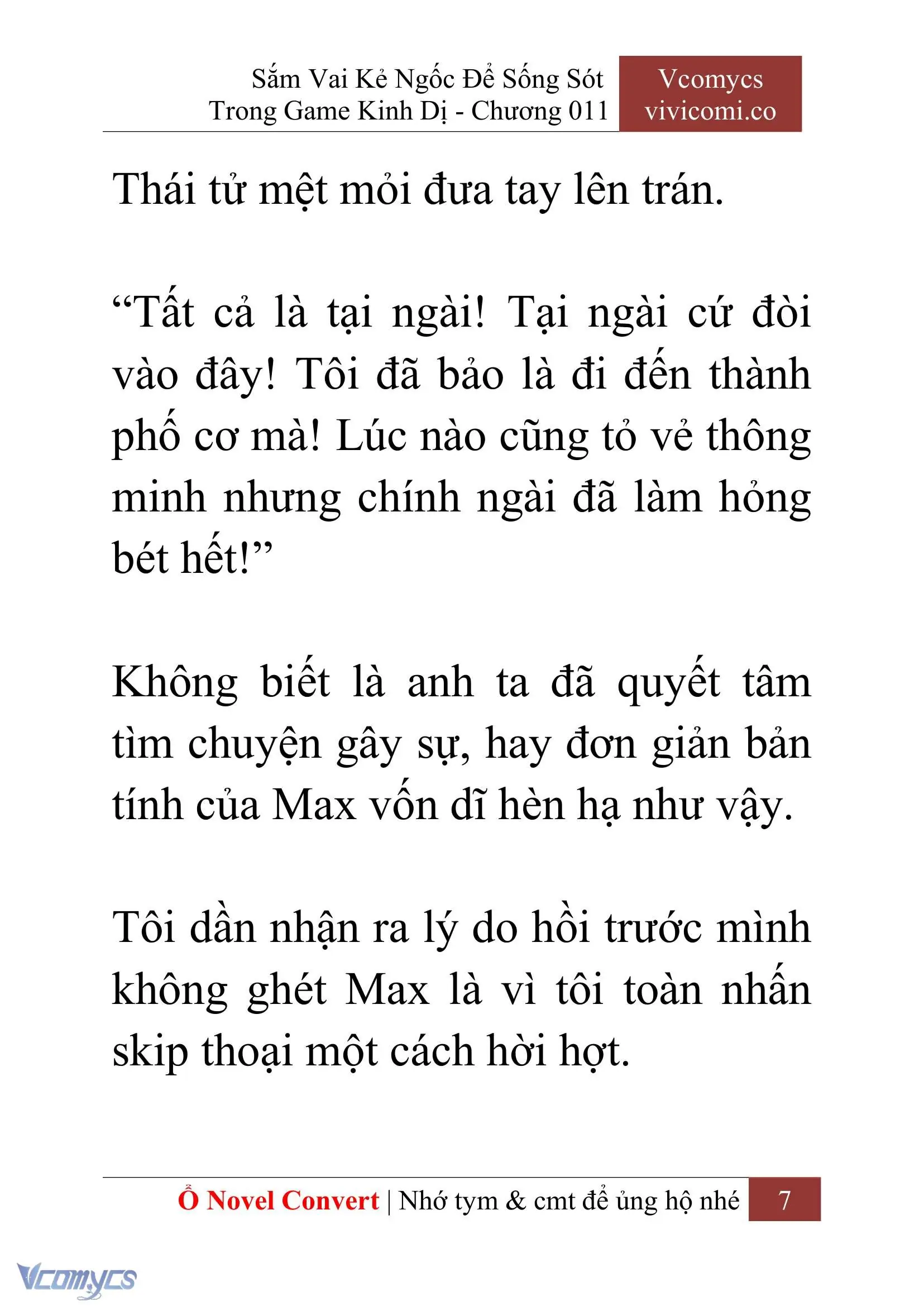 [Novel] Sắm Vai Kẻ Ngốc Để Sống Sót Trong Game Kinh Dị Chapter 11 - Trang 11