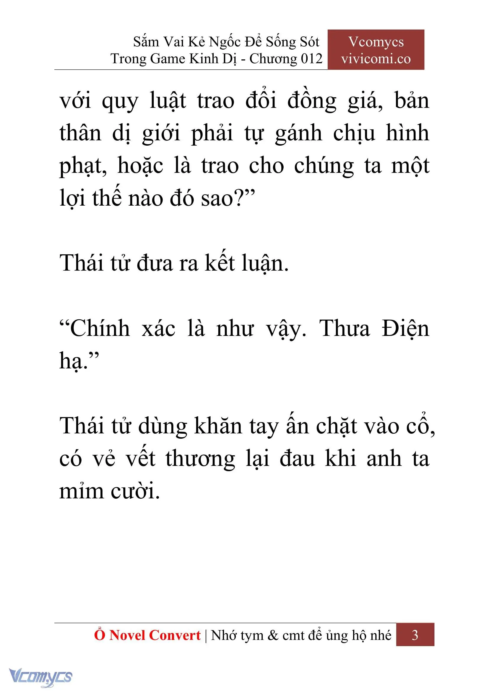[Novel] Sắm Vai Kẻ Ngốc Để Sống Sót Trong Game Kinh Dị Chapter 12 - Trang 7