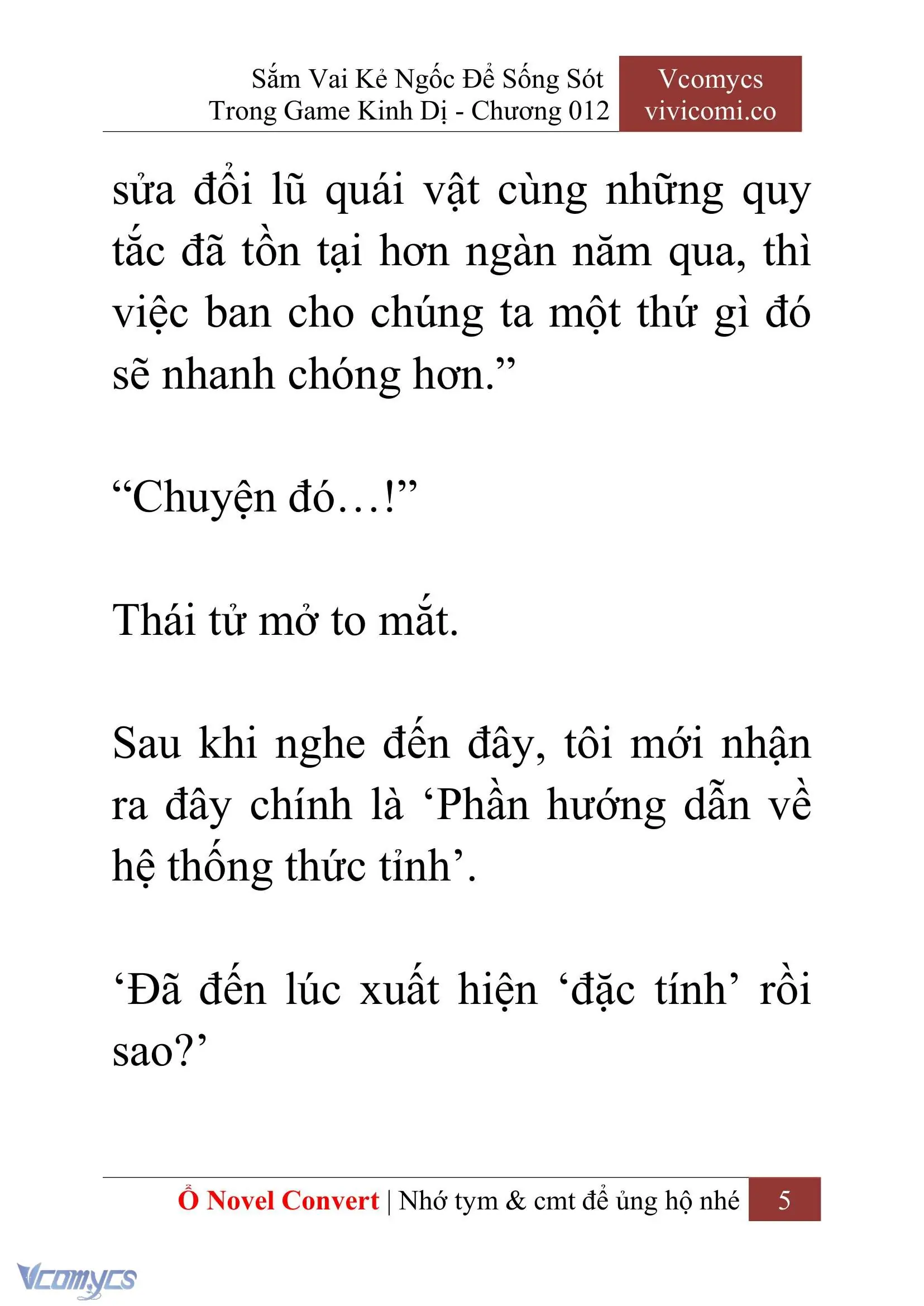 [Novel] Sắm Vai Kẻ Ngốc Để Sống Sót Trong Game Kinh Dị Chapter 12 - Trang 9