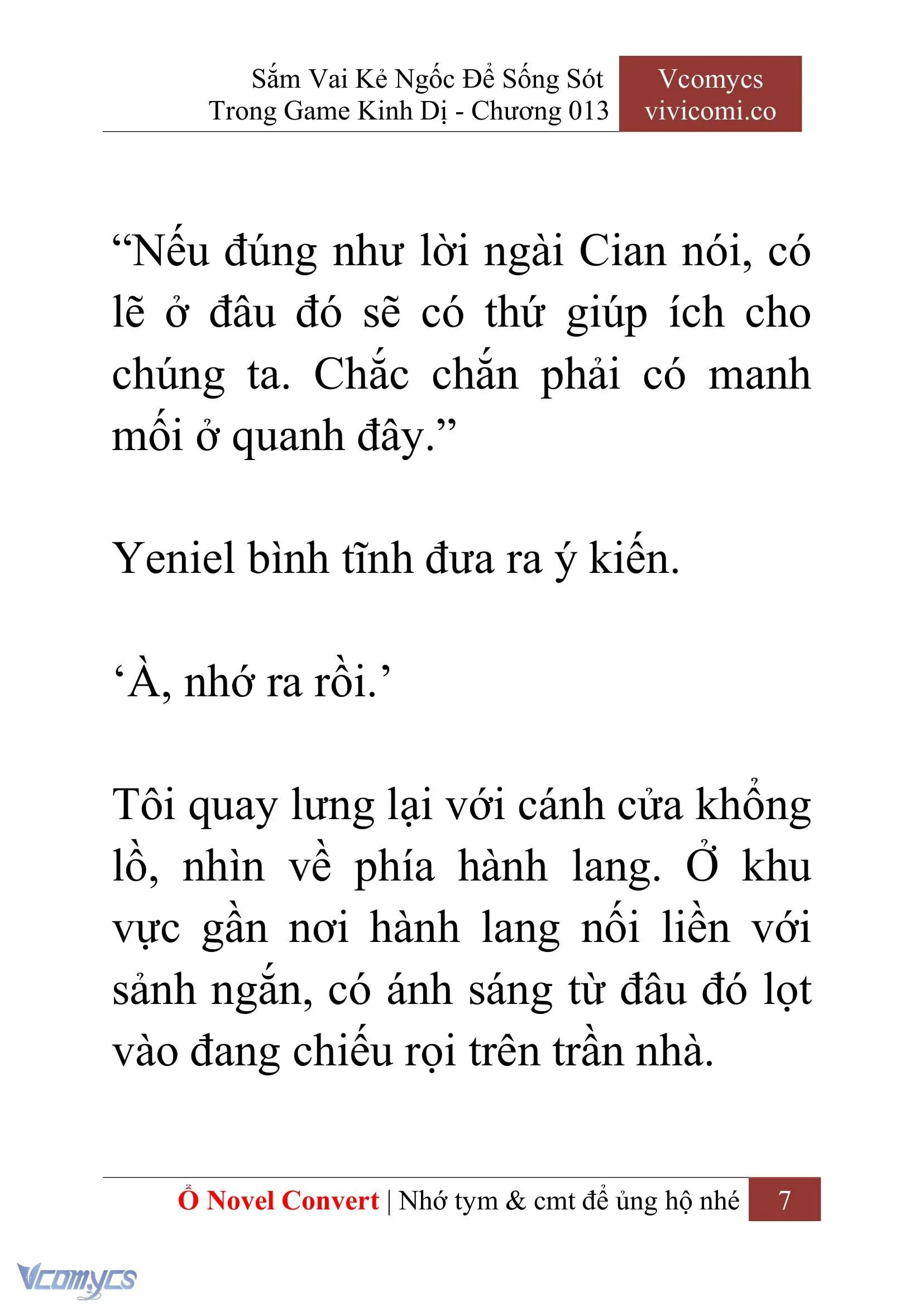 [Novel] Sắm Vai Kẻ Ngốc Để Sống Sót Trong Game Kinh Dị Chapter 13 - Trang 11