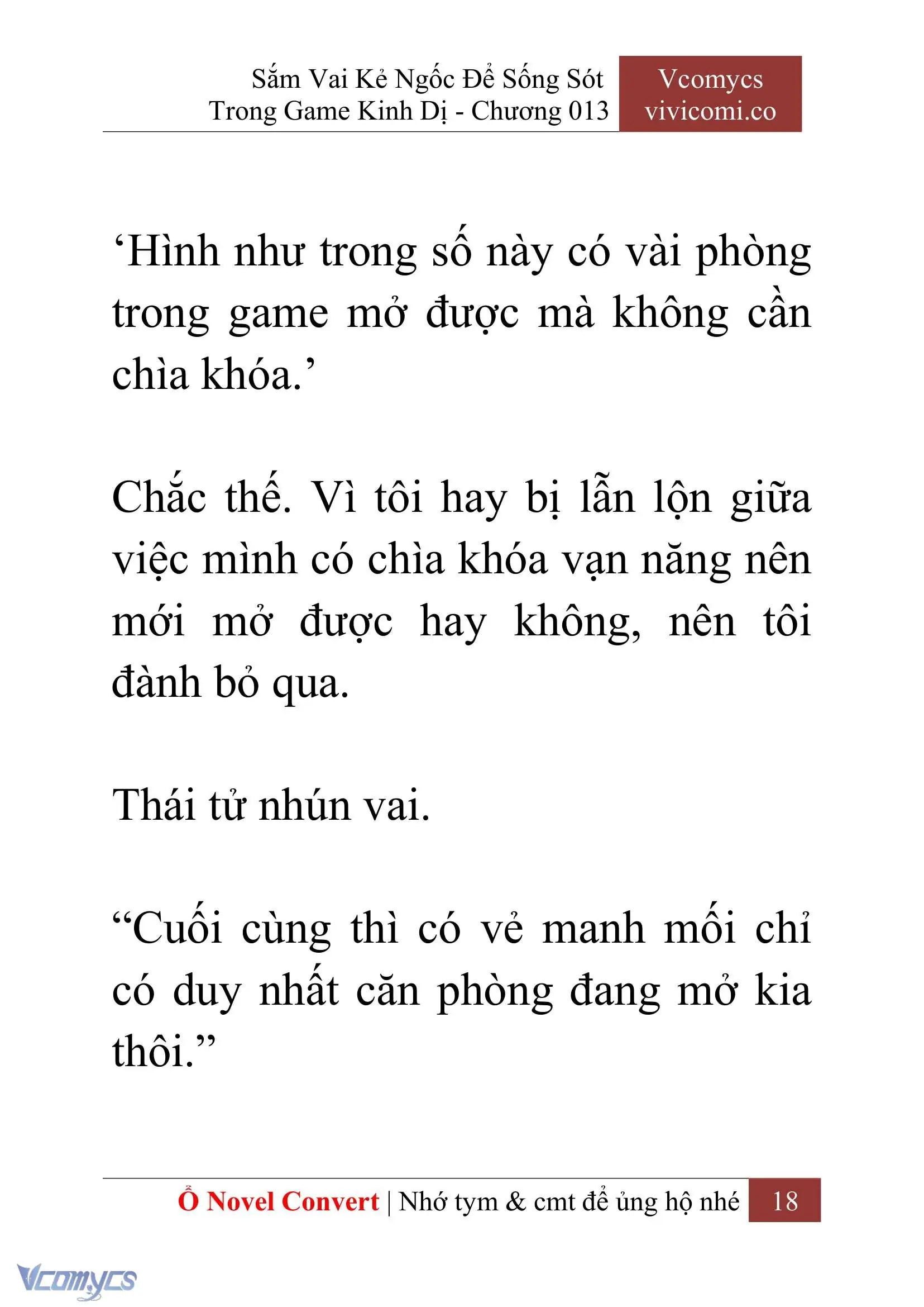 [Novel] Sắm Vai Kẻ Ngốc Để Sống Sót Trong Game Kinh Dị Chapter 13 - Trang 22