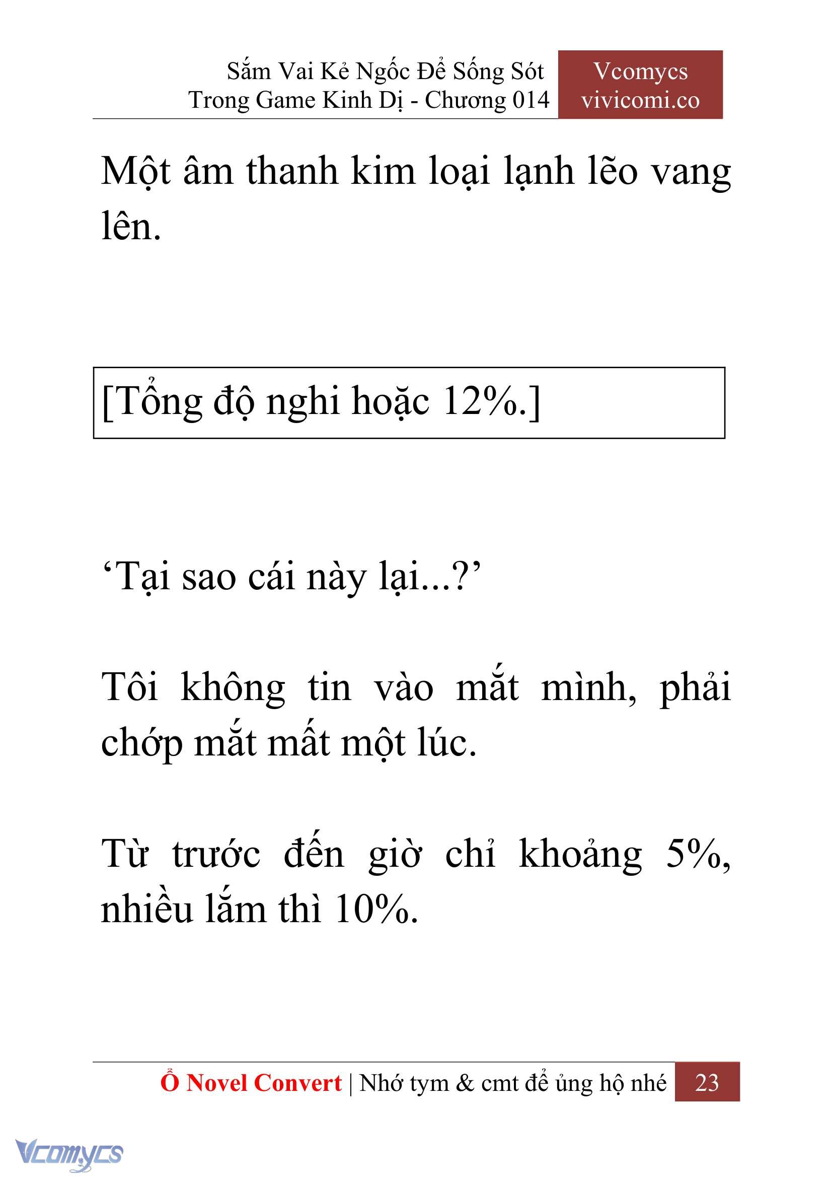 [Novel] Sắm Vai Kẻ Ngốc Để Sống Sót Trong Game Kinh Dị Chapter 14 - Trang 27