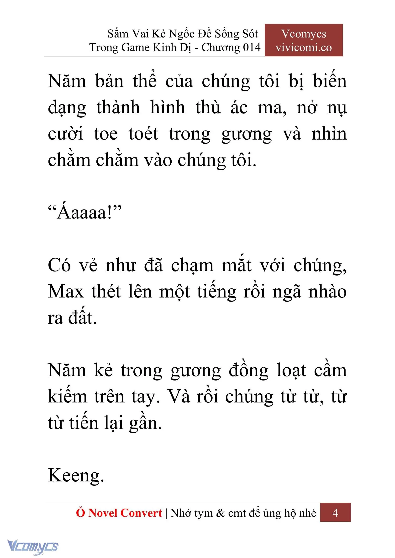 [Novel] Sắm Vai Kẻ Ngốc Để Sống Sót Trong Game Kinh Dị Chapter 14 - Trang 8