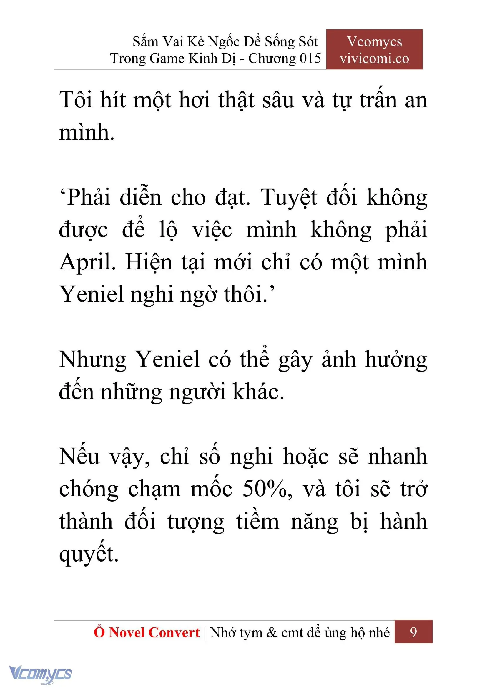 [Novel] Sắm Vai Kẻ Ngốc Để Sống Sót Trong Game Kinh Dị Chapter 15 - Trang 13