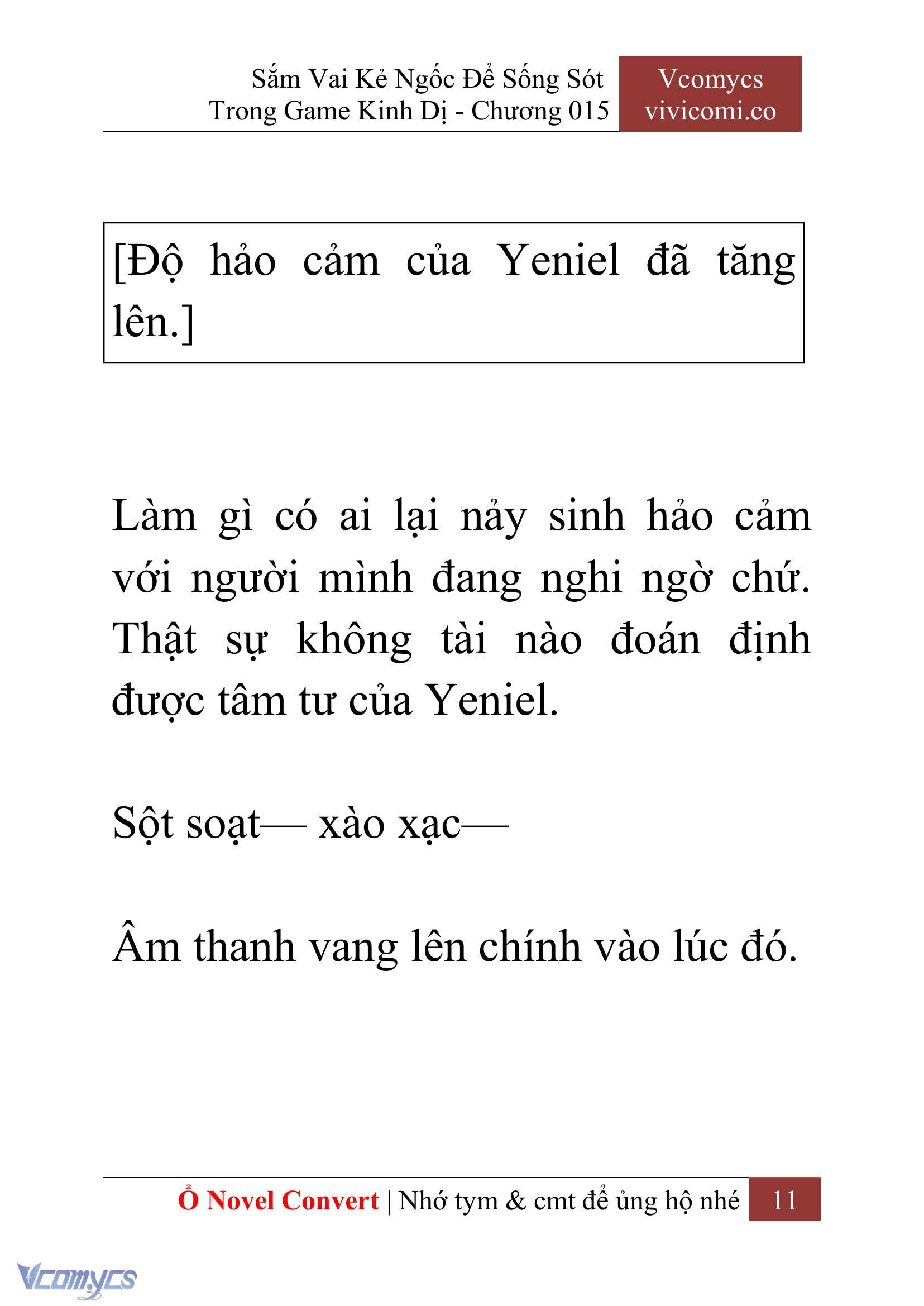 [Novel] Sắm Vai Kẻ Ngốc Để Sống Sót Trong Game Kinh Dị Chapter 15 - Trang 15