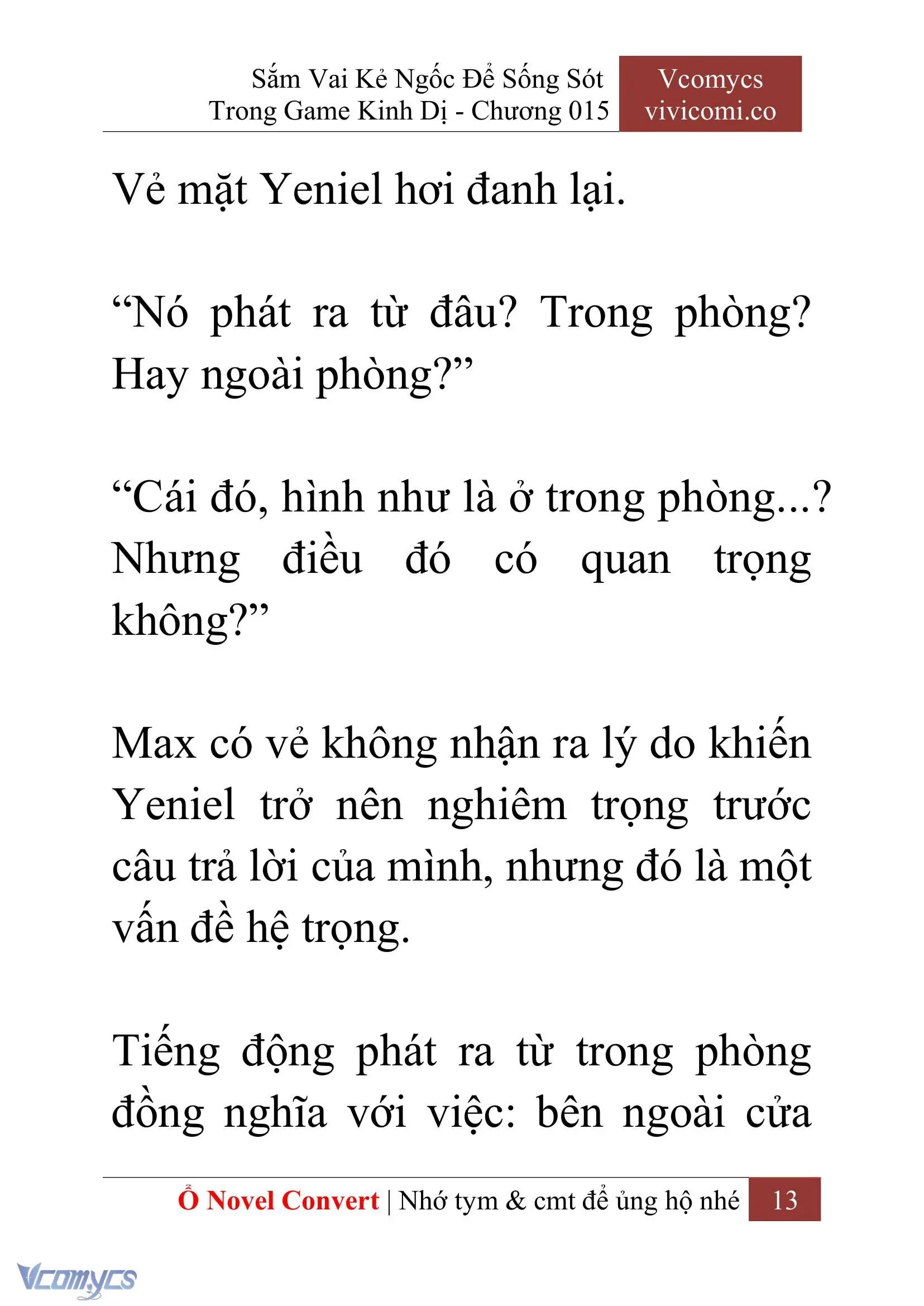 [Novel] Sắm Vai Kẻ Ngốc Để Sống Sót Trong Game Kinh Dị Chapter 15 - Trang 17