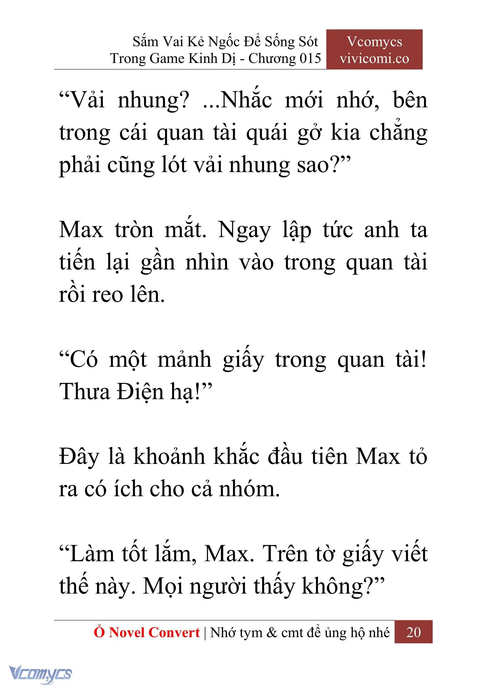 [Novel] Sắm Vai Kẻ Ngốc Để Sống Sót Trong Game Kinh Dị Chapter 15 - Trang 24