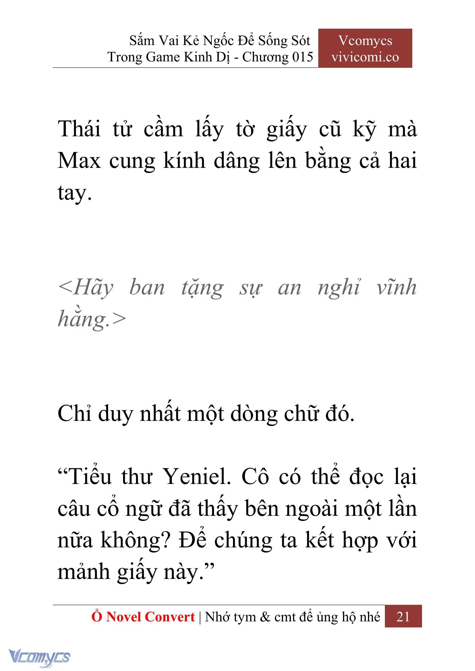 [Novel] Sắm Vai Kẻ Ngốc Để Sống Sót Trong Game Kinh Dị Chapter 15 - Trang 25