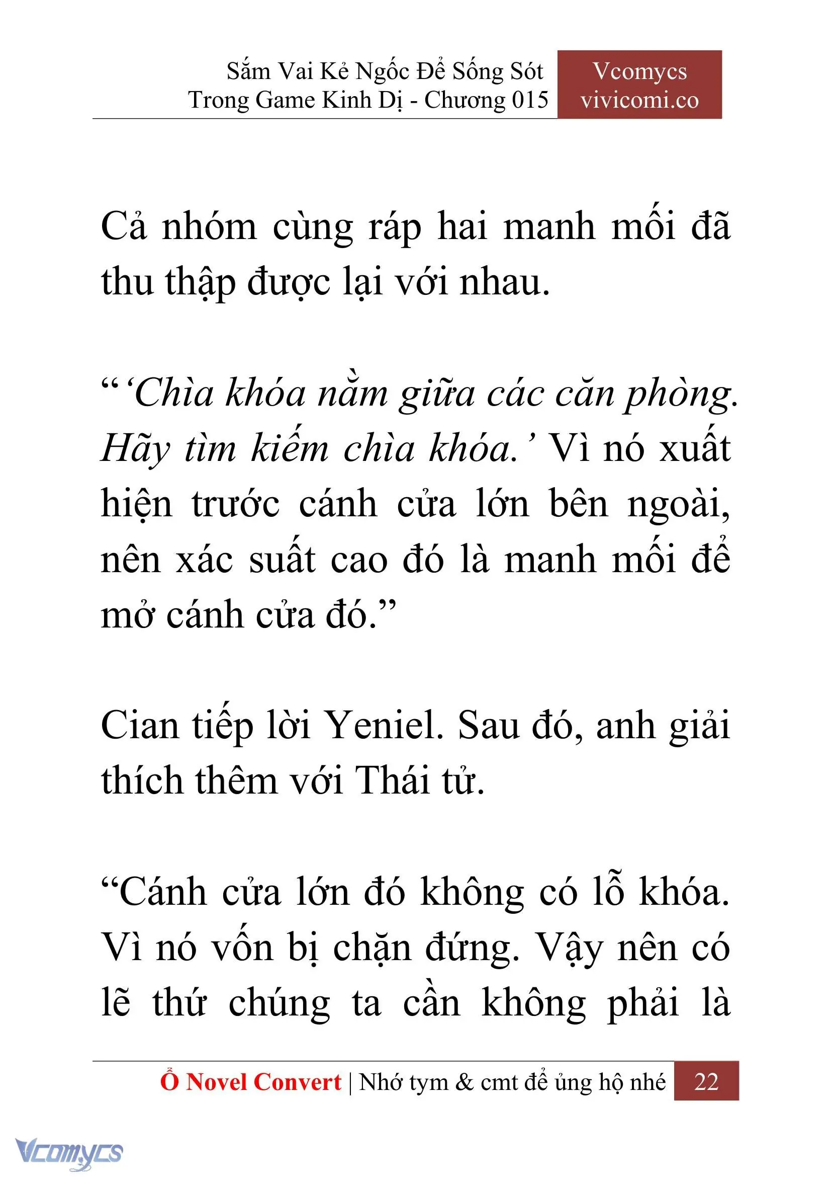 [Novel] Sắm Vai Kẻ Ngốc Để Sống Sót Trong Game Kinh Dị Chapter 15 - Trang 26