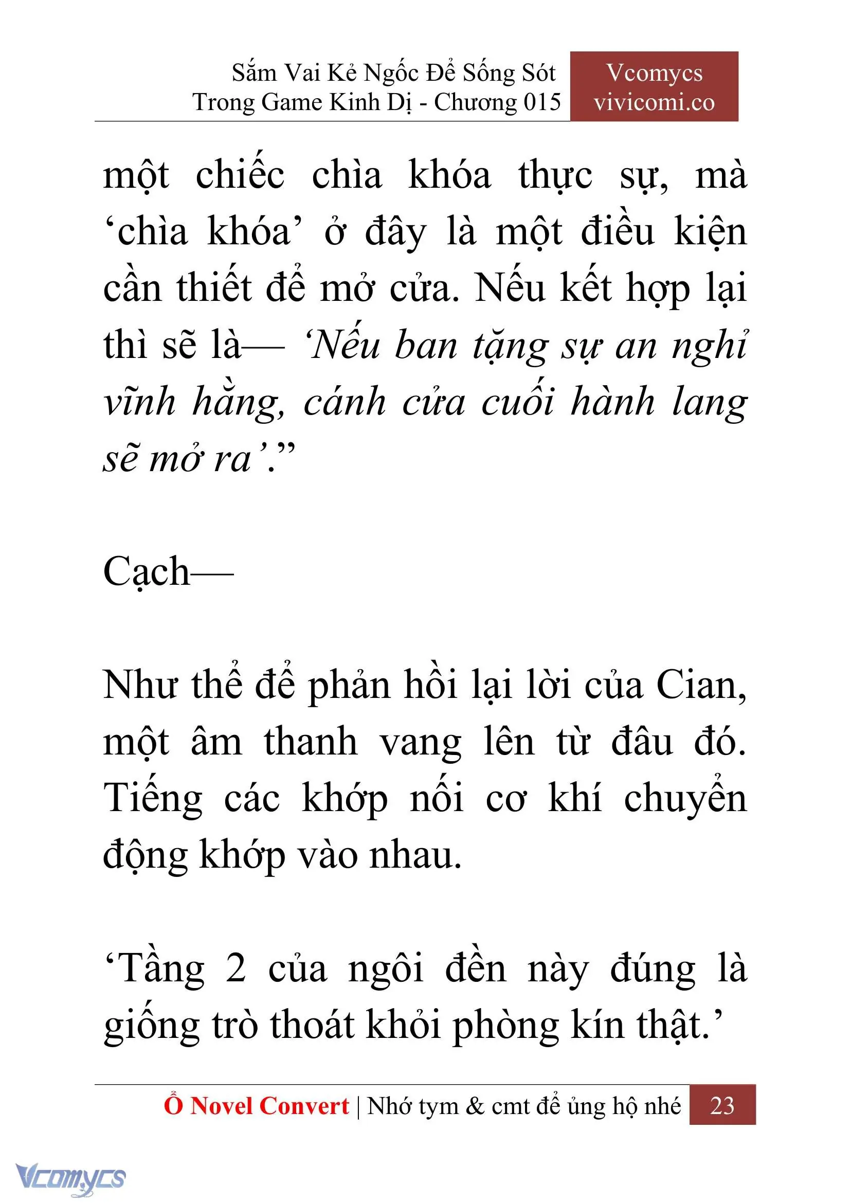 [Novel] Sắm Vai Kẻ Ngốc Để Sống Sót Trong Game Kinh Dị Chapter 15 - Trang 27