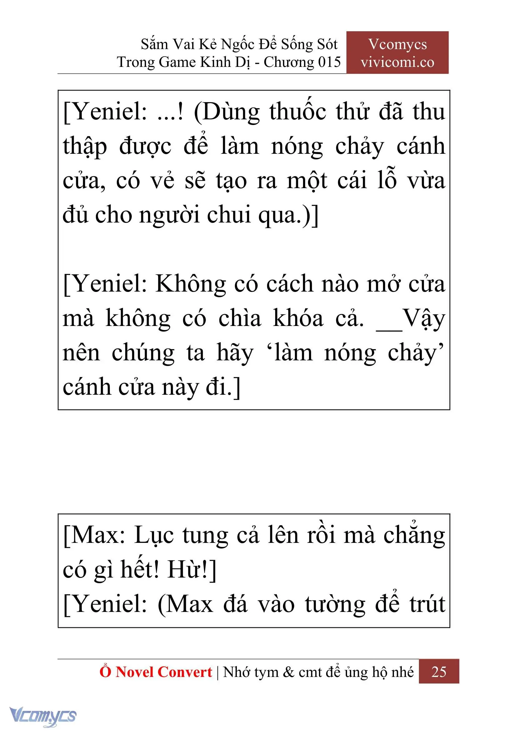 [Novel] Sắm Vai Kẻ Ngốc Để Sống Sót Trong Game Kinh Dị Chapter 15 - Trang 29