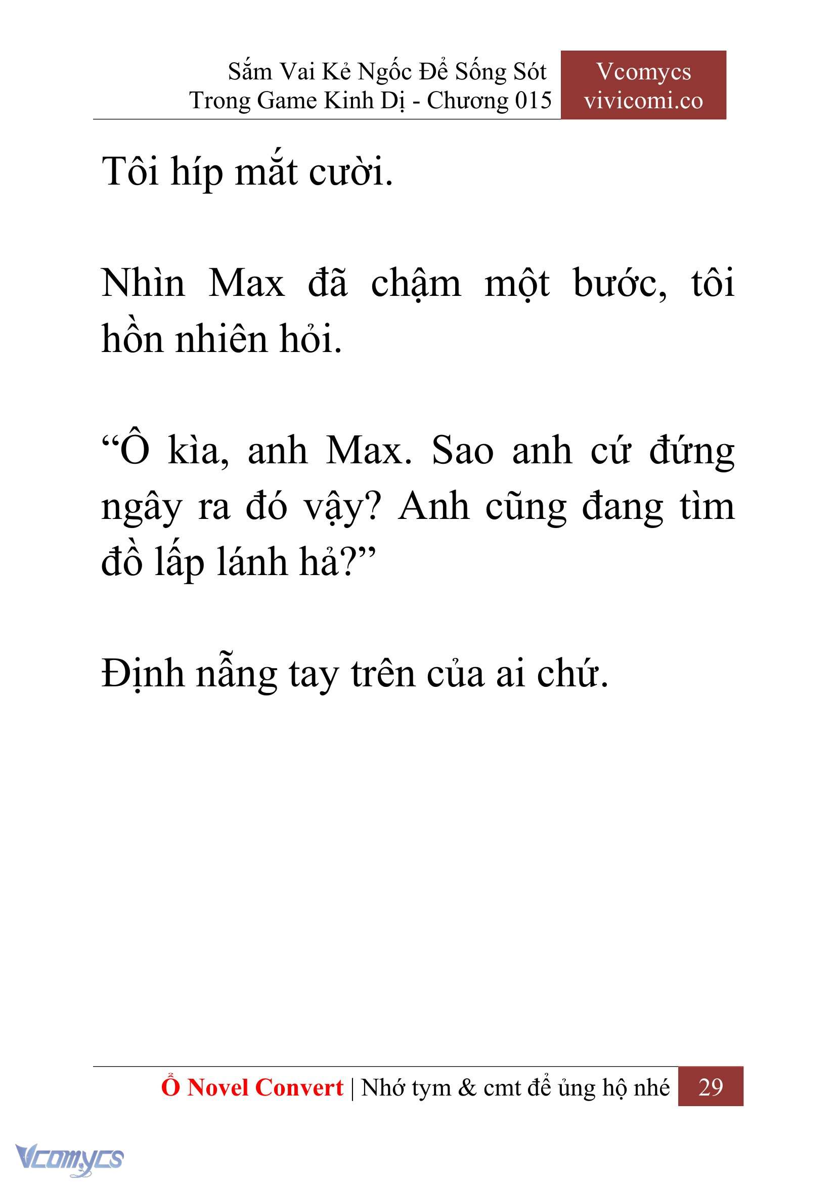 [Novel] Sắm Vai Kẻ Ngốc Để Sống Sót Trong Game Kinh Dị Chapter 15 - Trang 33