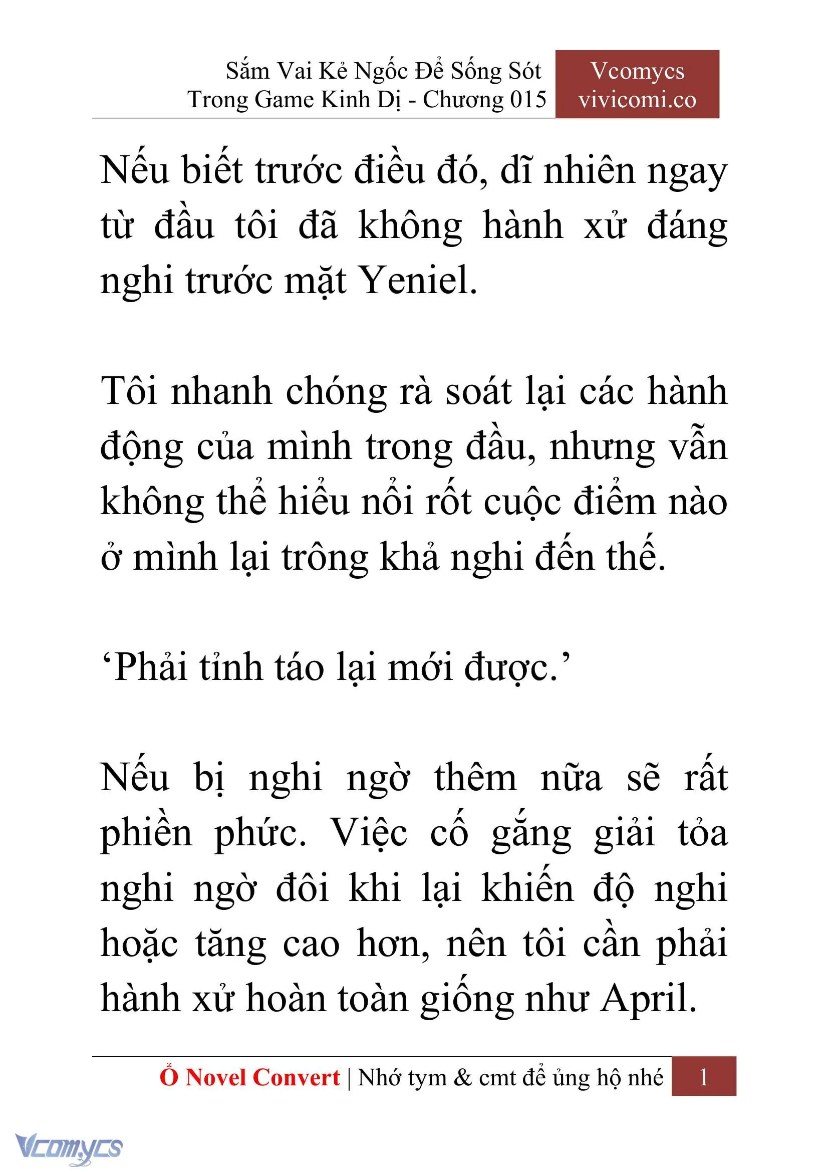 [Novel] Sắm Vai Kẻ Ngốc Để Sống Sót Trong Game Kinh Dị Chapter 15 - Trang 5