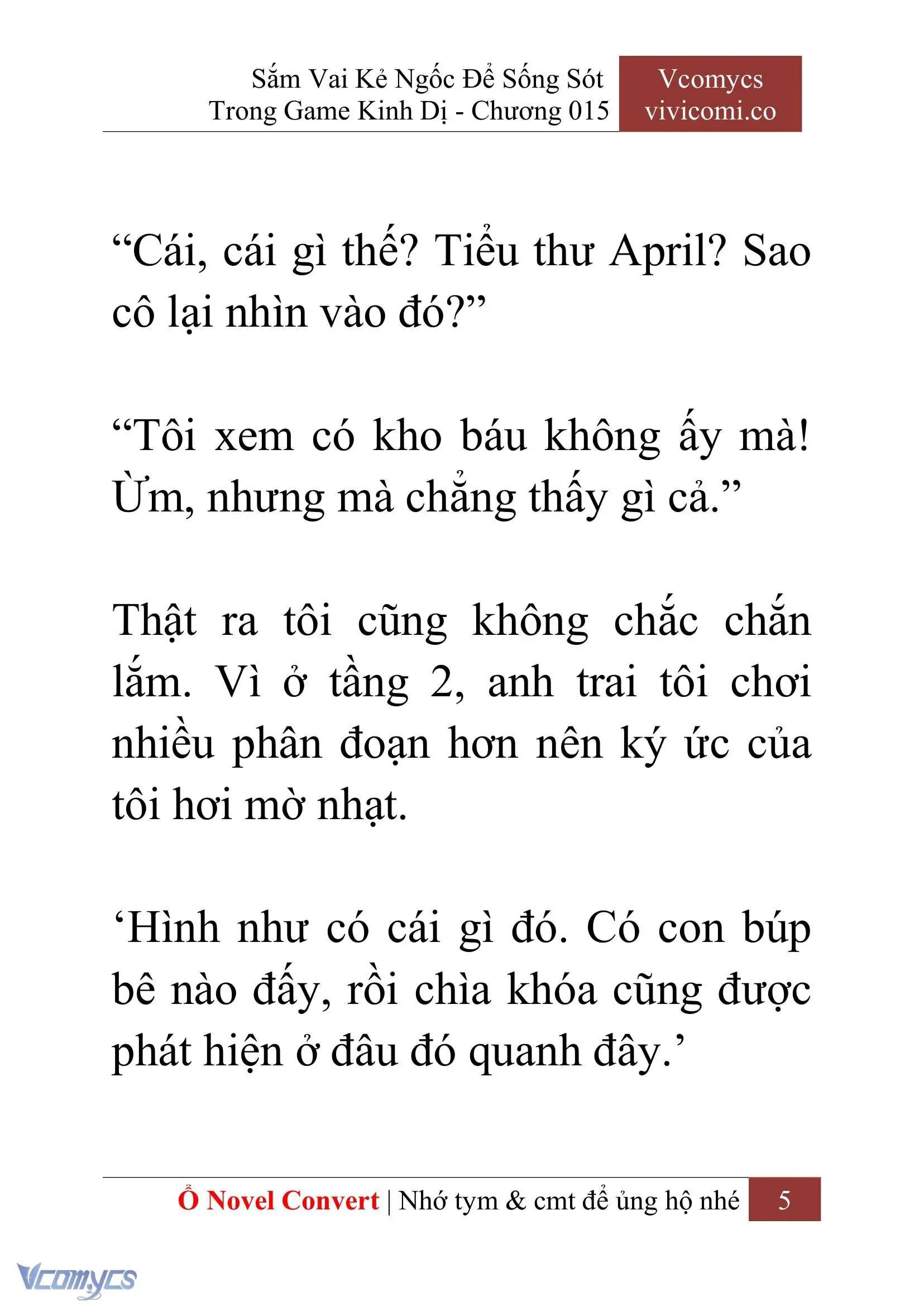 [Novel] Sắm Vai Kẻ Ngốc Để Sống Sót Trong Game Kinh Dị Chapter 15 - Trang 9