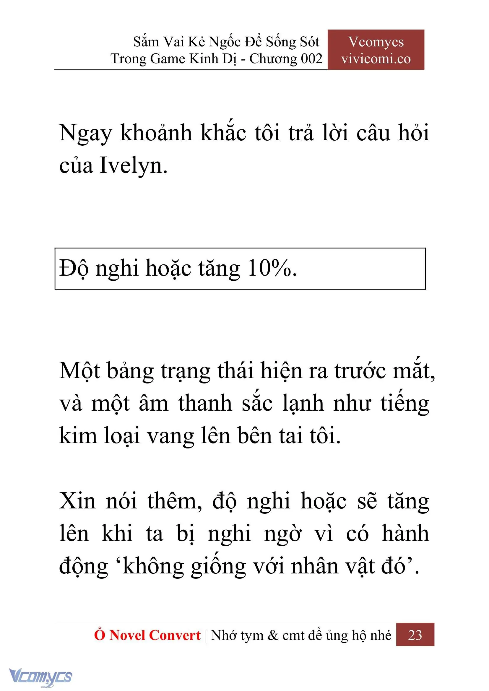 [Novel] Sắm Vai Kẻ Ngốc Để Sống Sót Trong Game Kinh Dị Chapter 2 - Trang 27