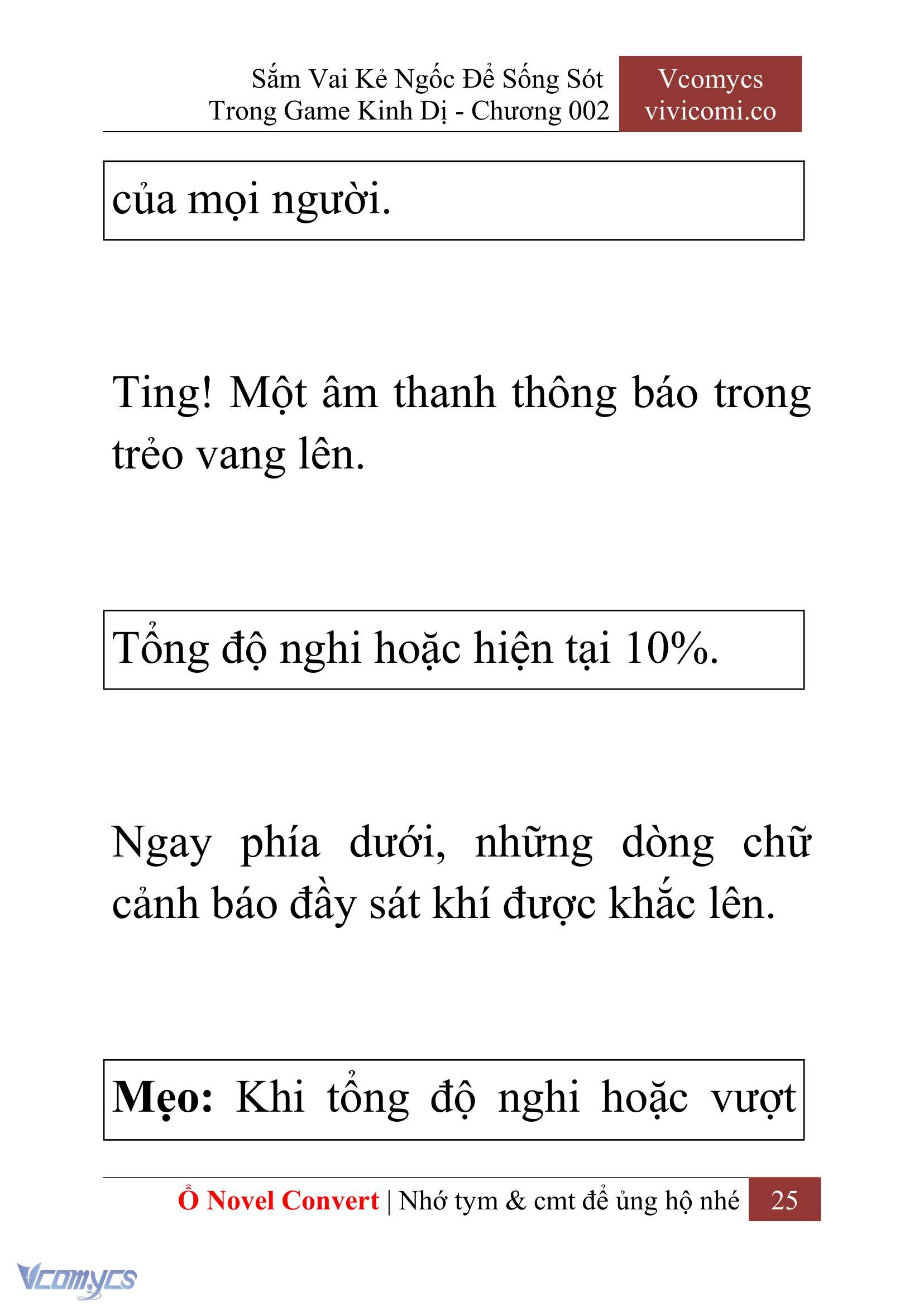 [Novel] Sắm Vai Kẻ Ngốc Để Sống Sót Trong Game Kinh Dị Chapter 2 - Trang 29