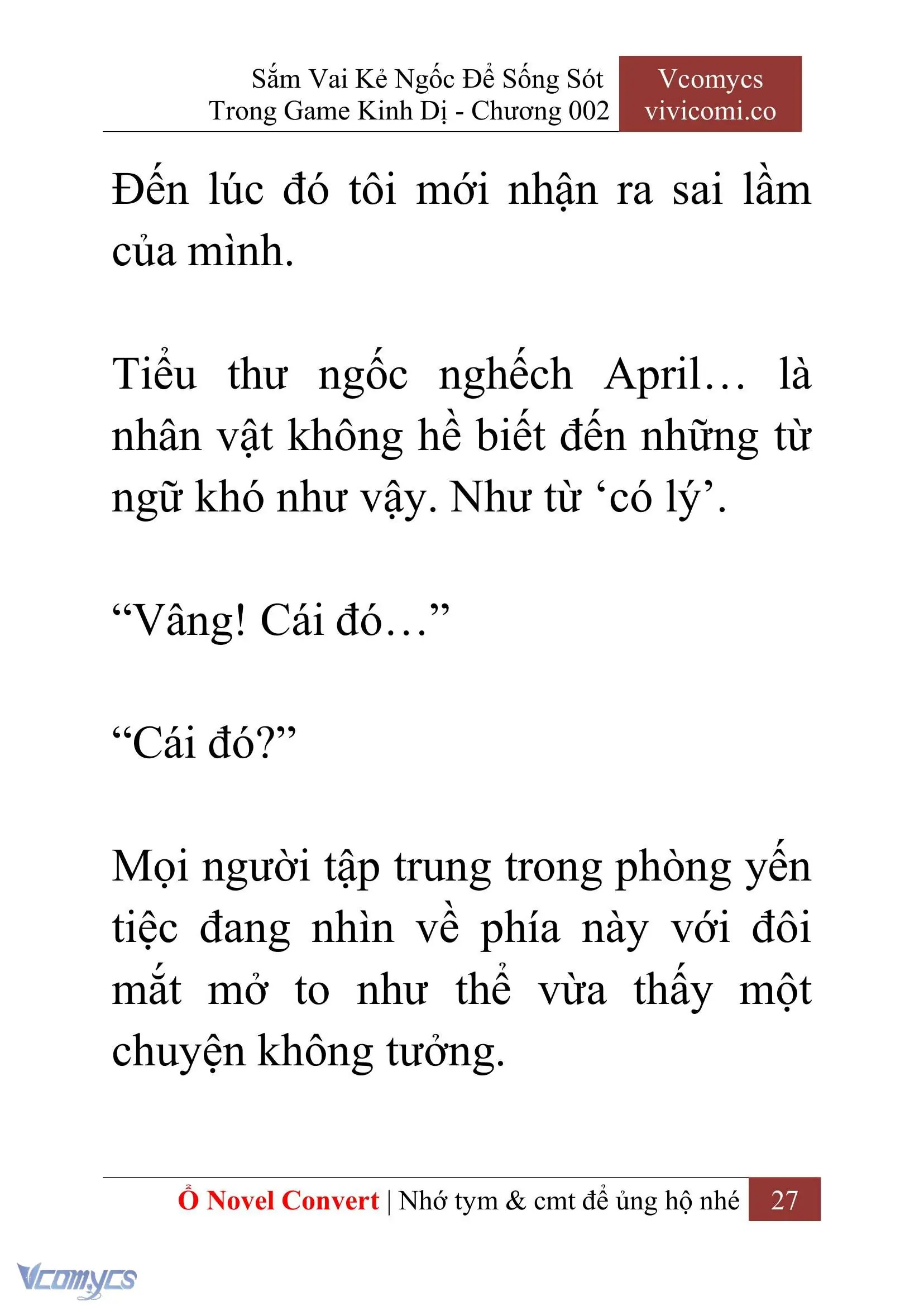 [Novel] Sắm Vai Kẻ Ngốc Để Sống Sót Trong Game Kinh Dị Chapter 2 - Trang 31