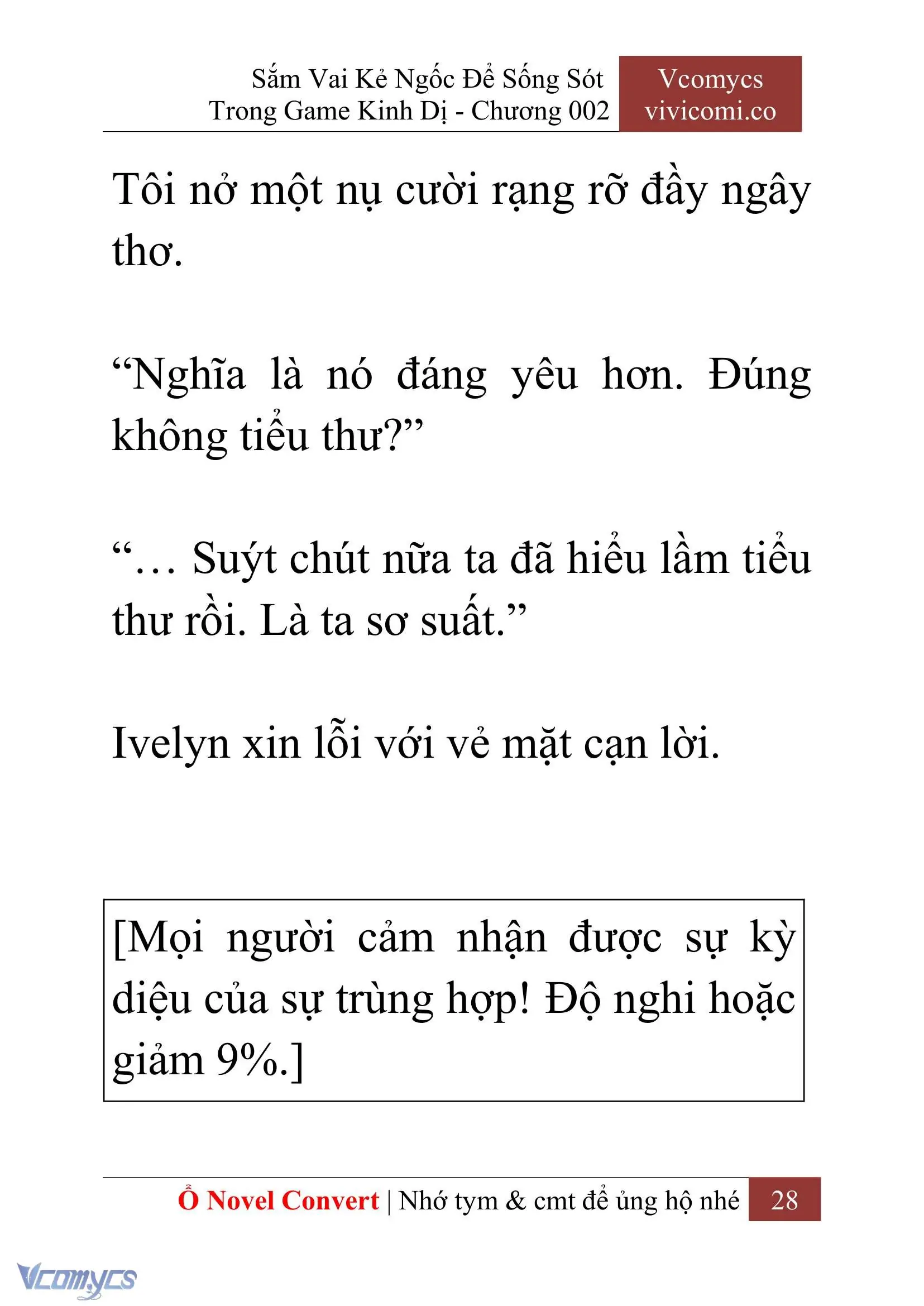 [Novel] Sắm Vai Kẻ Ngốc Để Sống Sót Trong Game Kinh Dị Chapter 2 - Trang 32