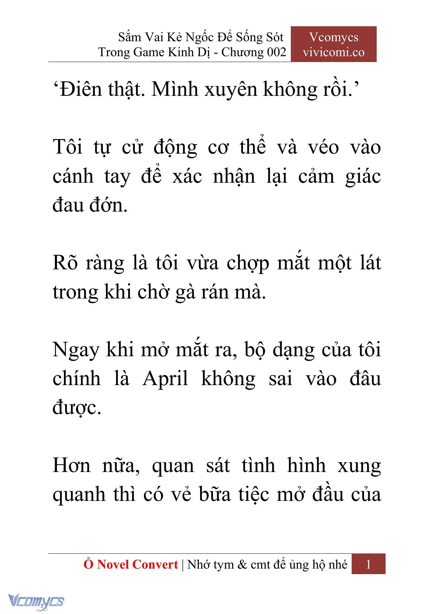 [Novel] Sắm Vai Kẻ Ngốc Để Sống Sót Trong Game Kinh Dị Chapter 2 - Trang 5