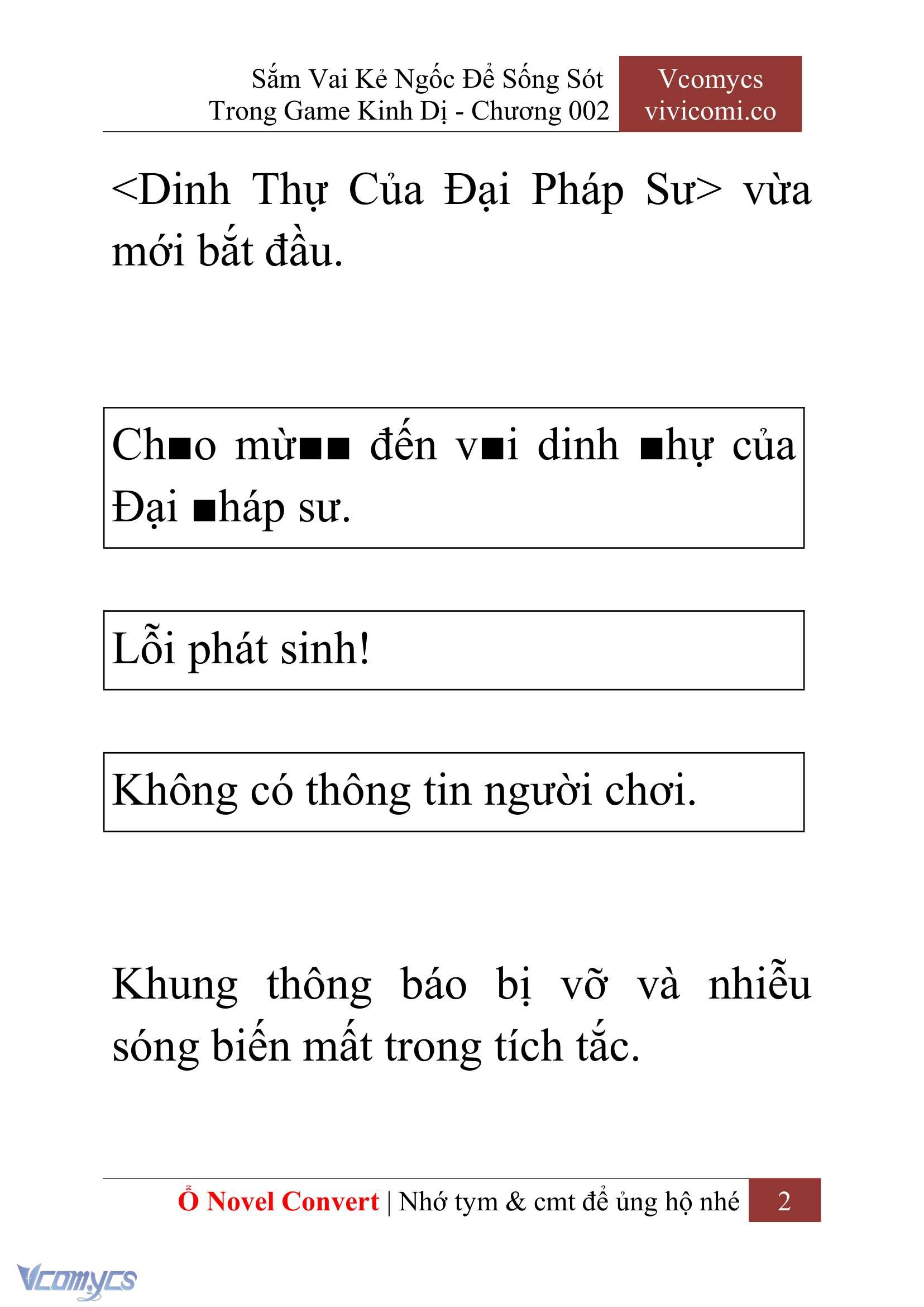 [Novel] Sắm Vai Kẻ Ngốc Để Sống Sót Trong Game Kinh Dị Chapter 2 - Trang 6
