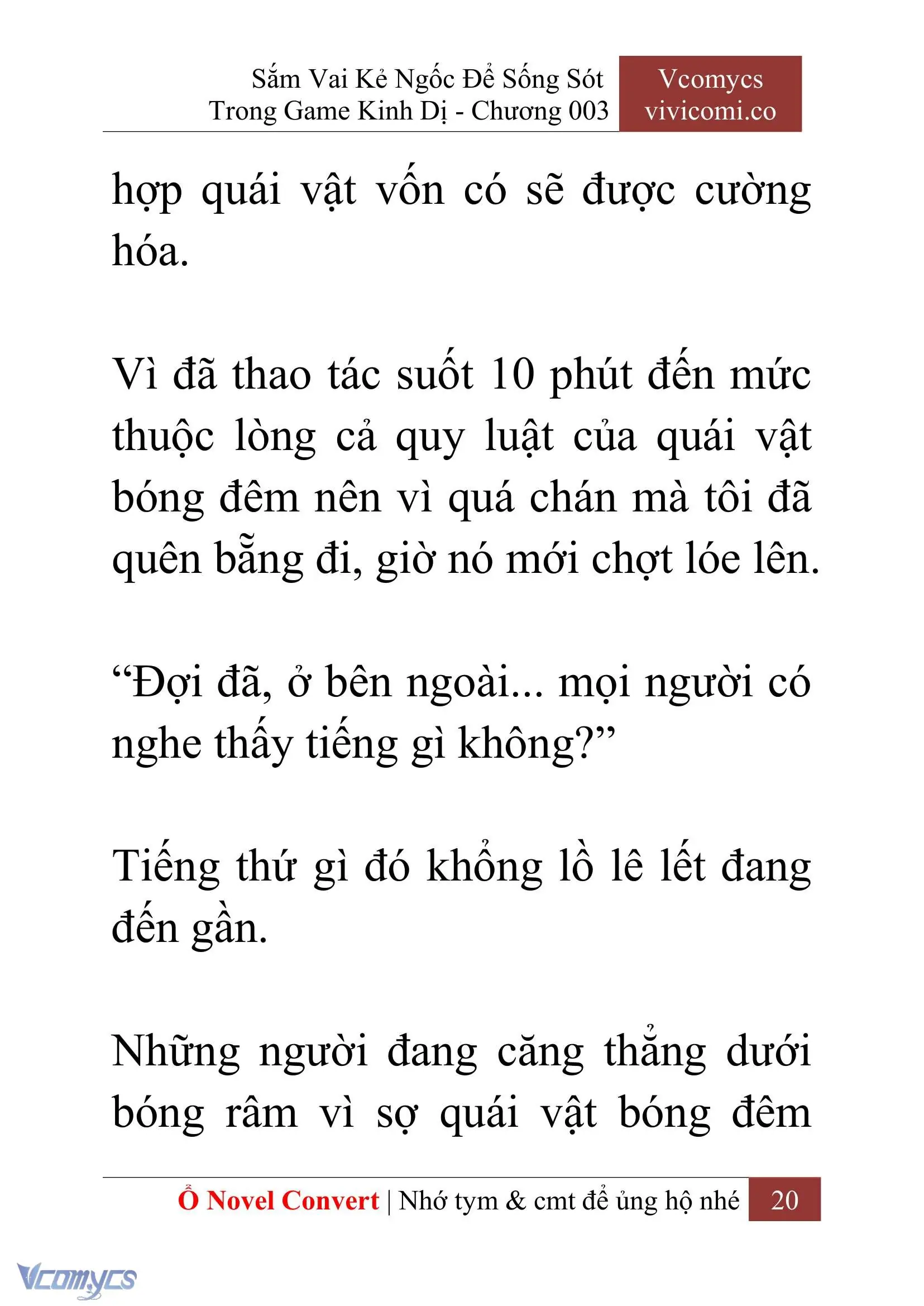 [Novel] Sắm Vai Kẻ Ngốc Để Sống Sót Trong Game Kinh Dị Chapter 3 - Trang 24