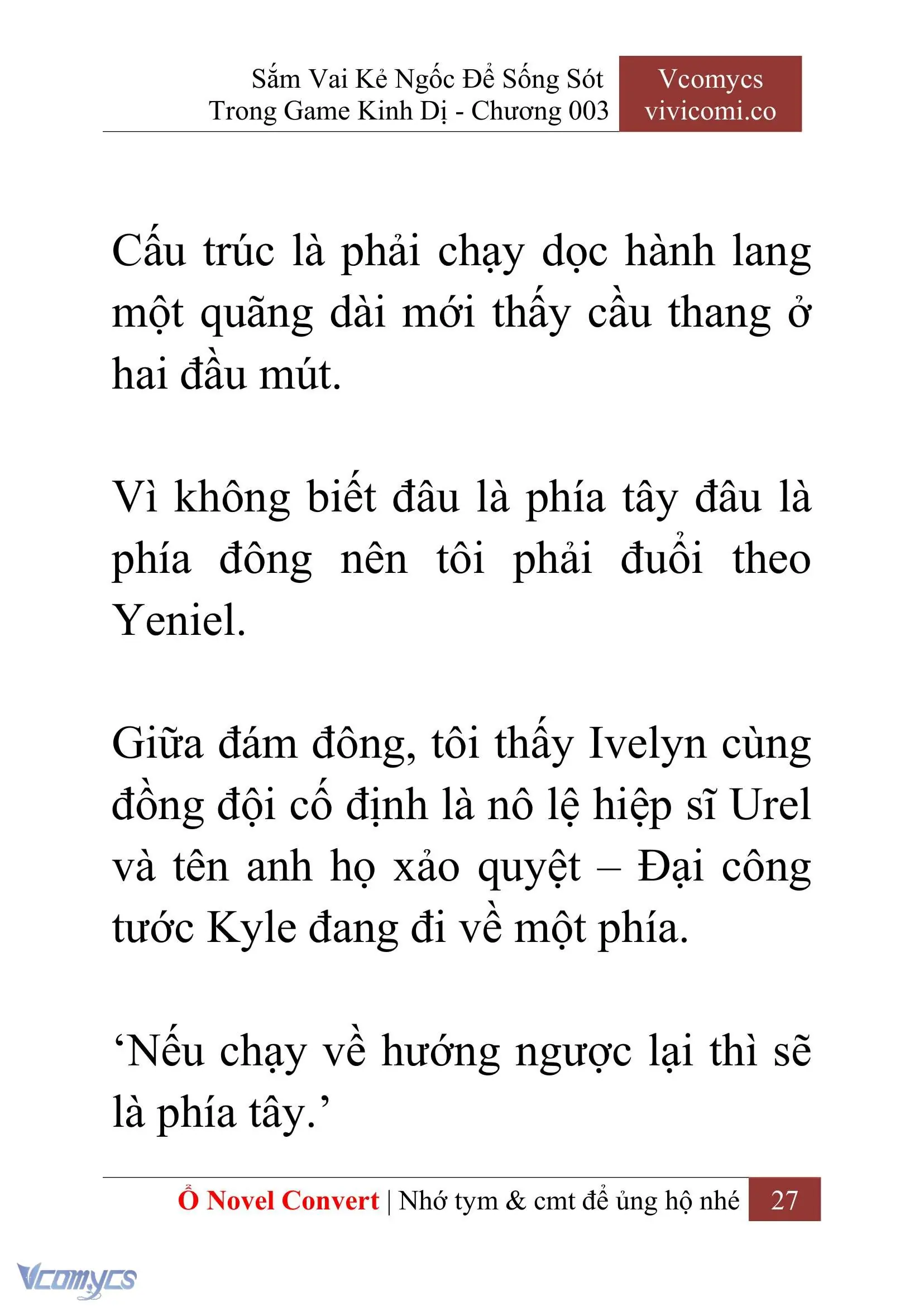 [Novel] Sắm Vai Kẻ Ngốc Để Sống Sót Trong Game Kinh Dị Chapter 3 - Trang 31