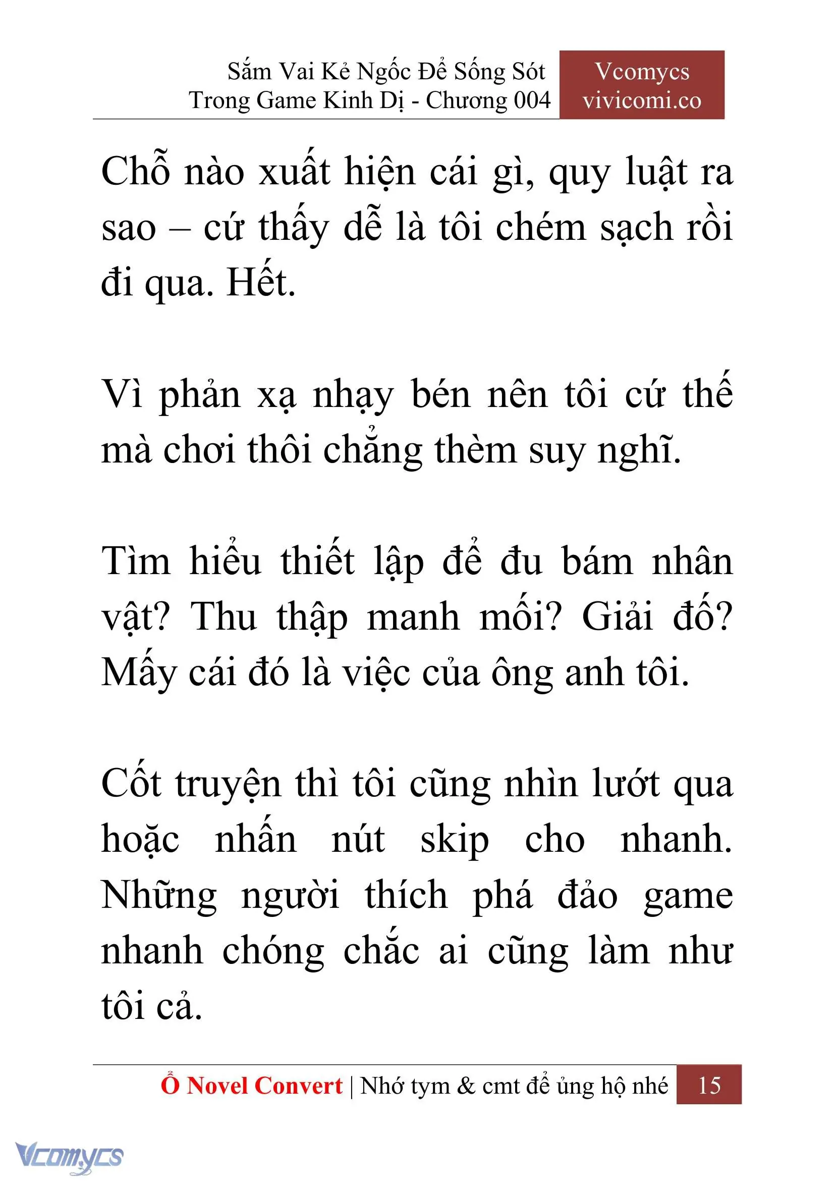 [Novel] Sắm Vai Kẻ Ngốc Để Sống Sót Trong Game Kinh Dị Chapter 4 - Trang 19