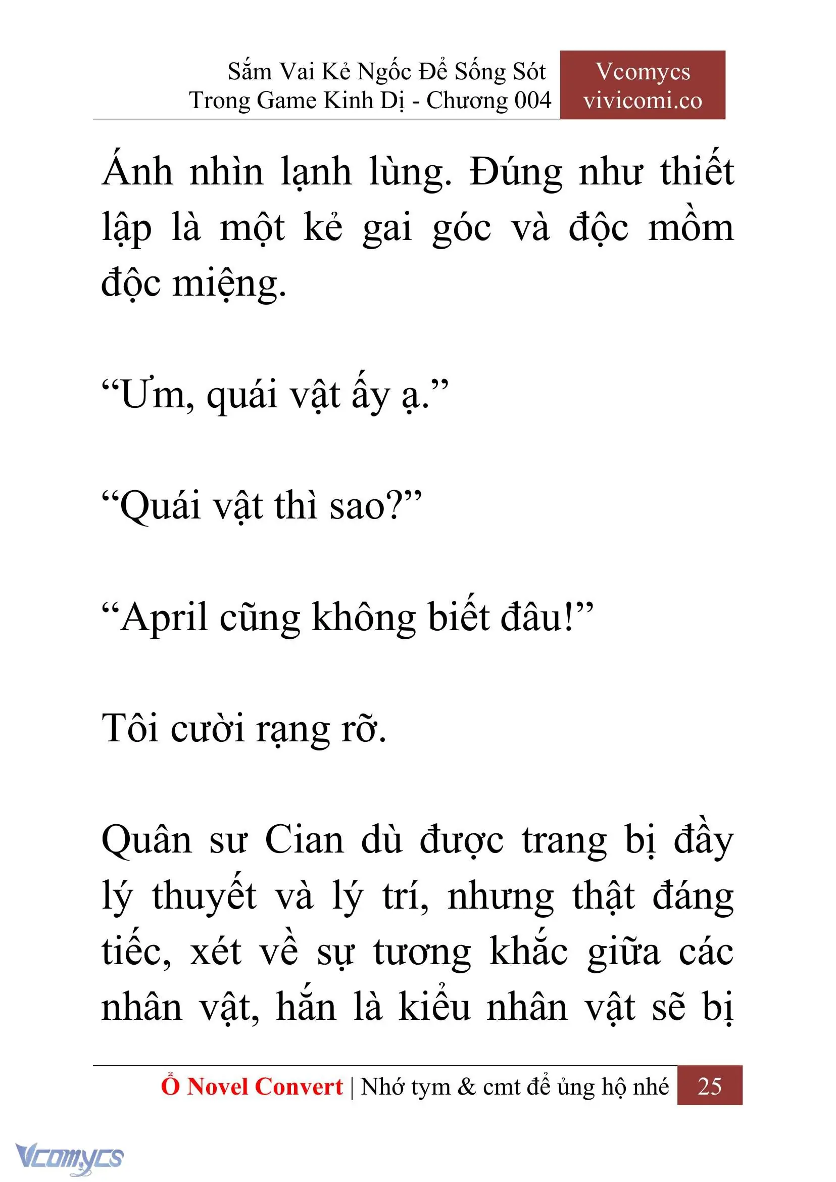 [Novel] Sắm Vai Kẻ Ngốc Để Sống Sót Trong Game Kinh Dị Chapter 4 - Trang 29