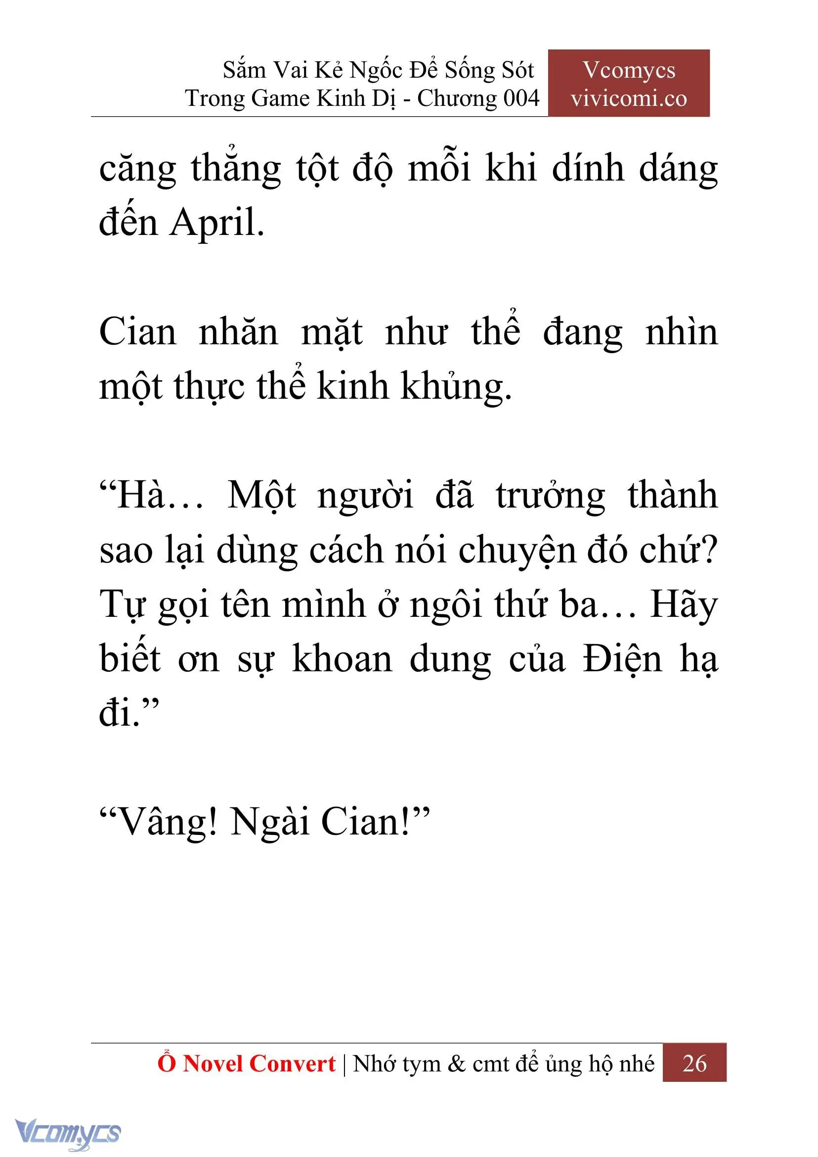[Novel] Sắm Vai Kẻ Ngốc Để Sống Sót Trong Game Kinh Dị Chapter 4 - Trang 30
