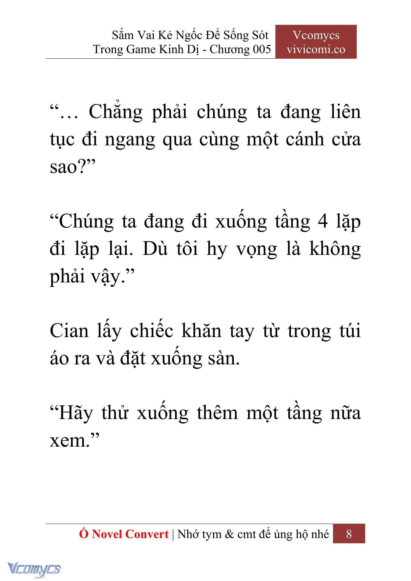 [Novel] Sắm Vai Kẻ Ngốc Để Sống Sót Trong Game Kinh Dị Chapter 5 - Trang 12