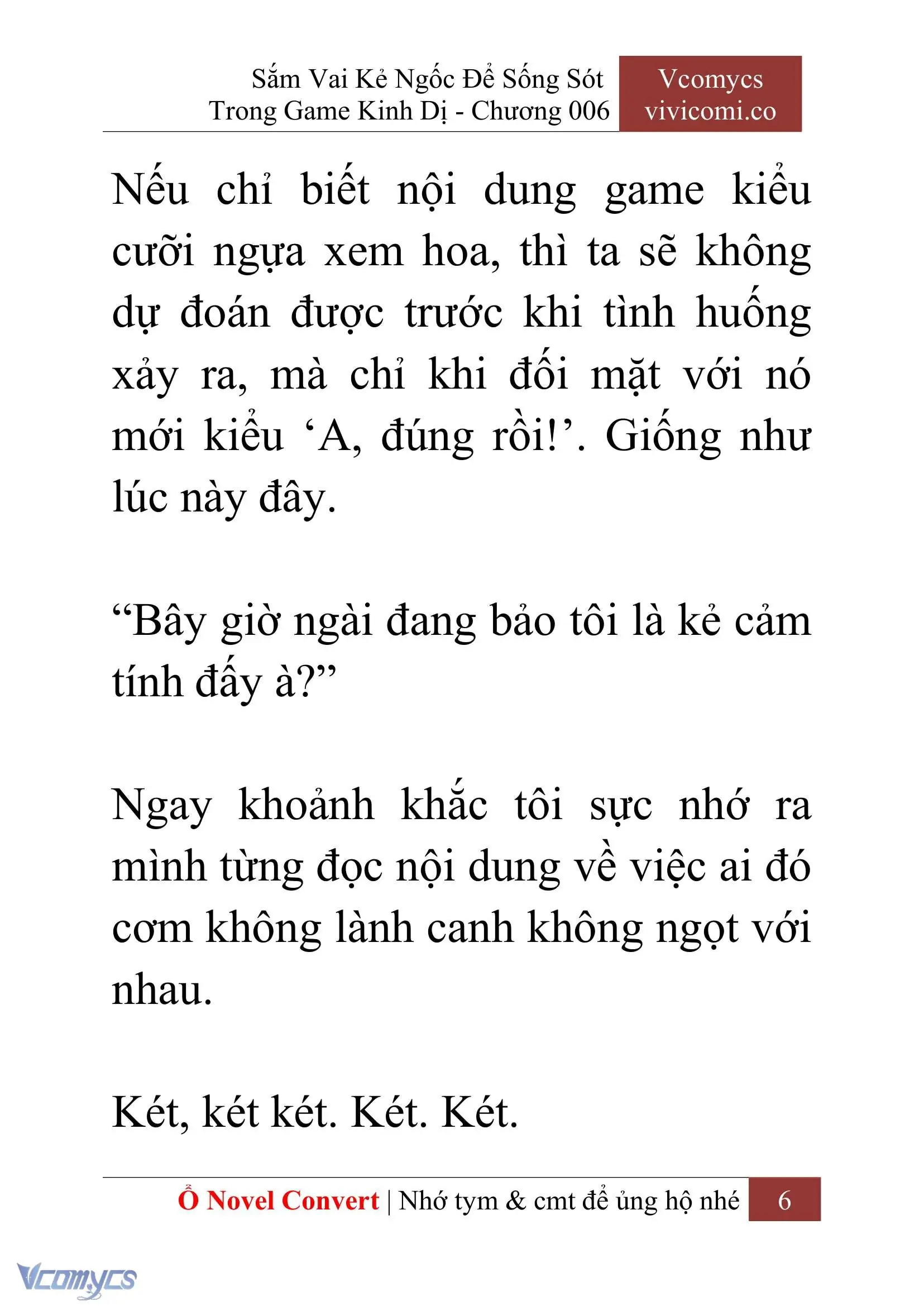 [Novel] Sắm Vai Kẻ Ngốc Để Sống Sót Trong Game Kinh Dị Chapter 6 - Trang 10