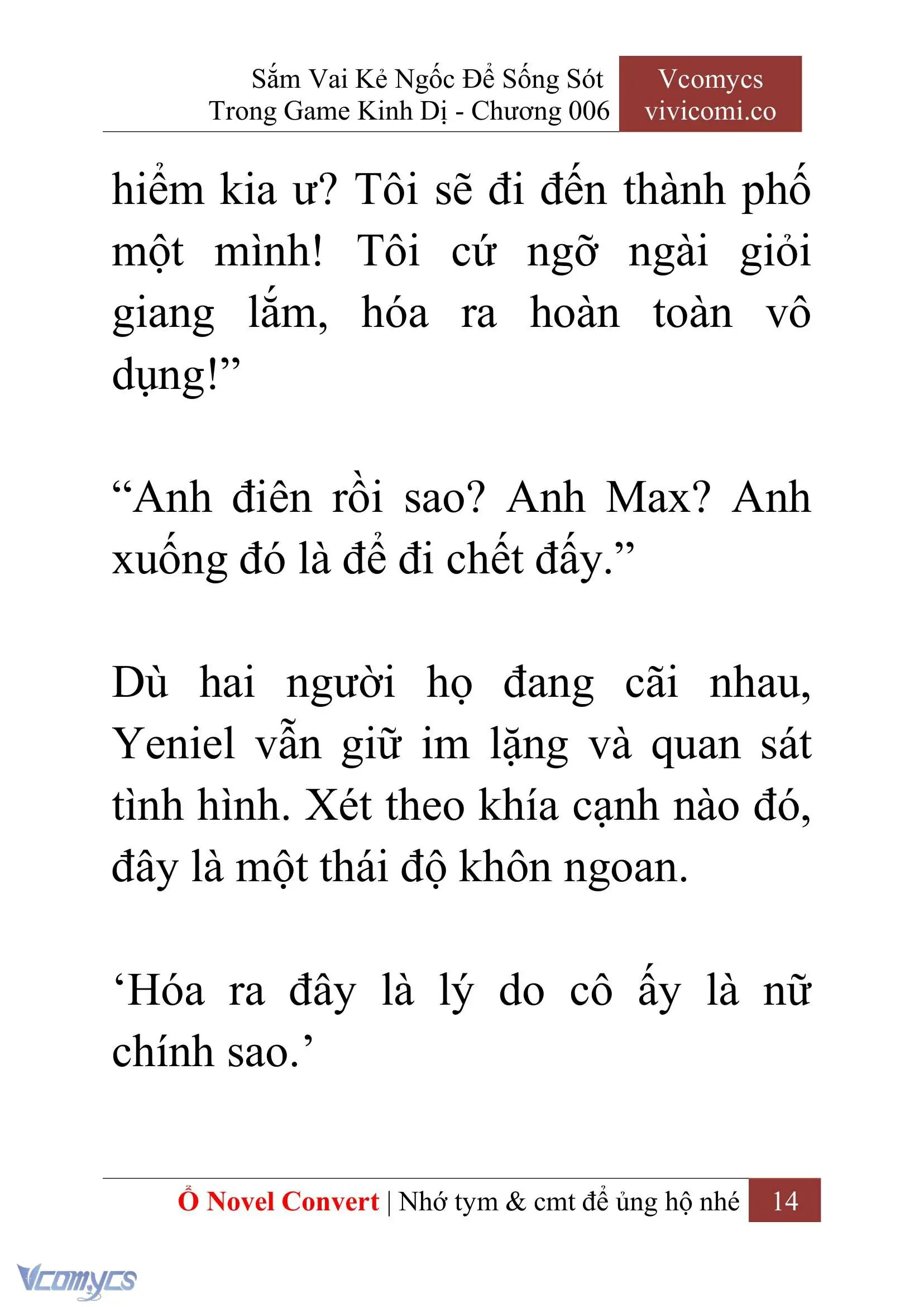 [Novel] Sắm Vai Kẻ Ngốc Để Sống Sót Trong Game Kinh Dị Chapter 6 - Trang 18