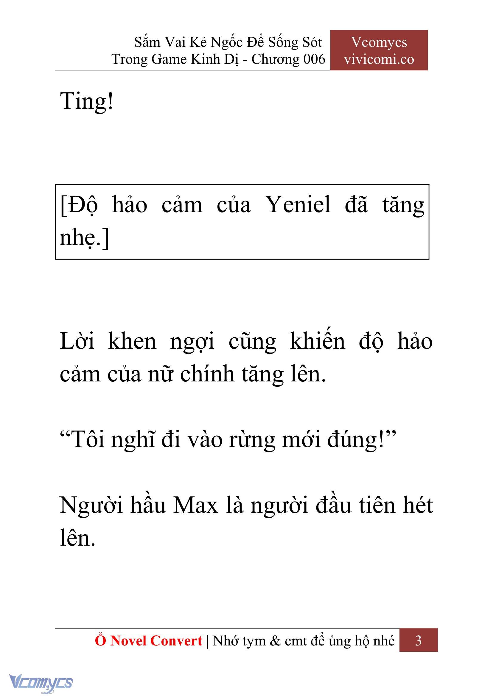 [Novel] Sắm Vai Kẻ Ngốc Để Sống Sót Trong Game Kinh Dị Chapter 6 - Trang 7